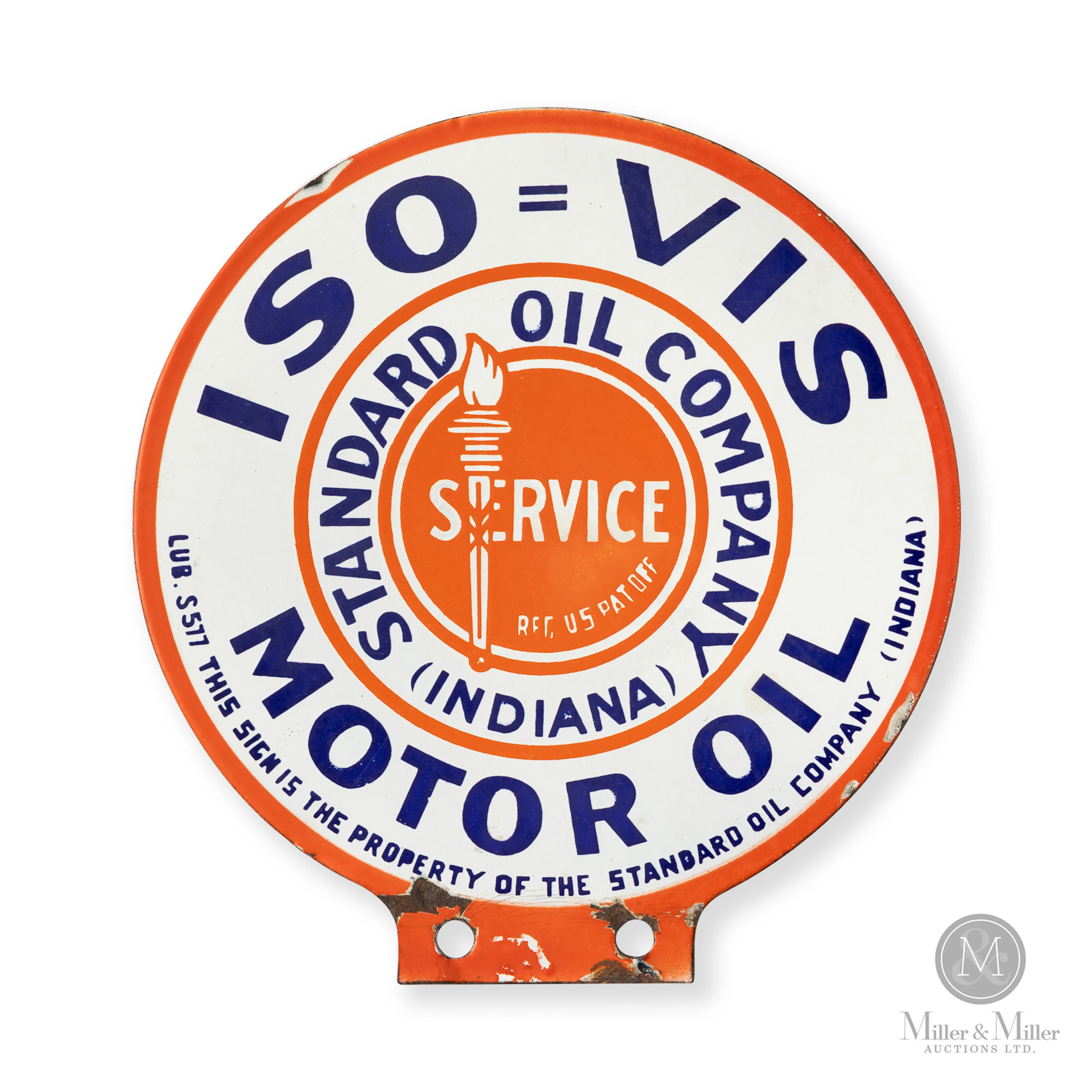 Standard Oil Company Motor Oil Lubester Paddle Sign