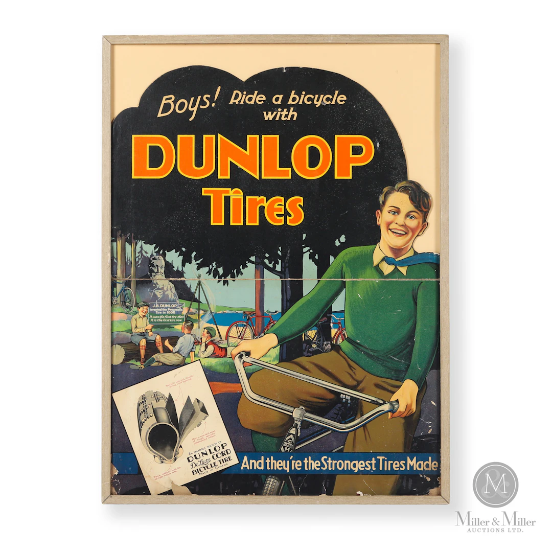 Dunlop Bicycle Tires Display
