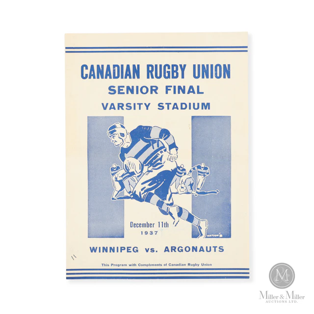 1937 Grey Cup Final Program