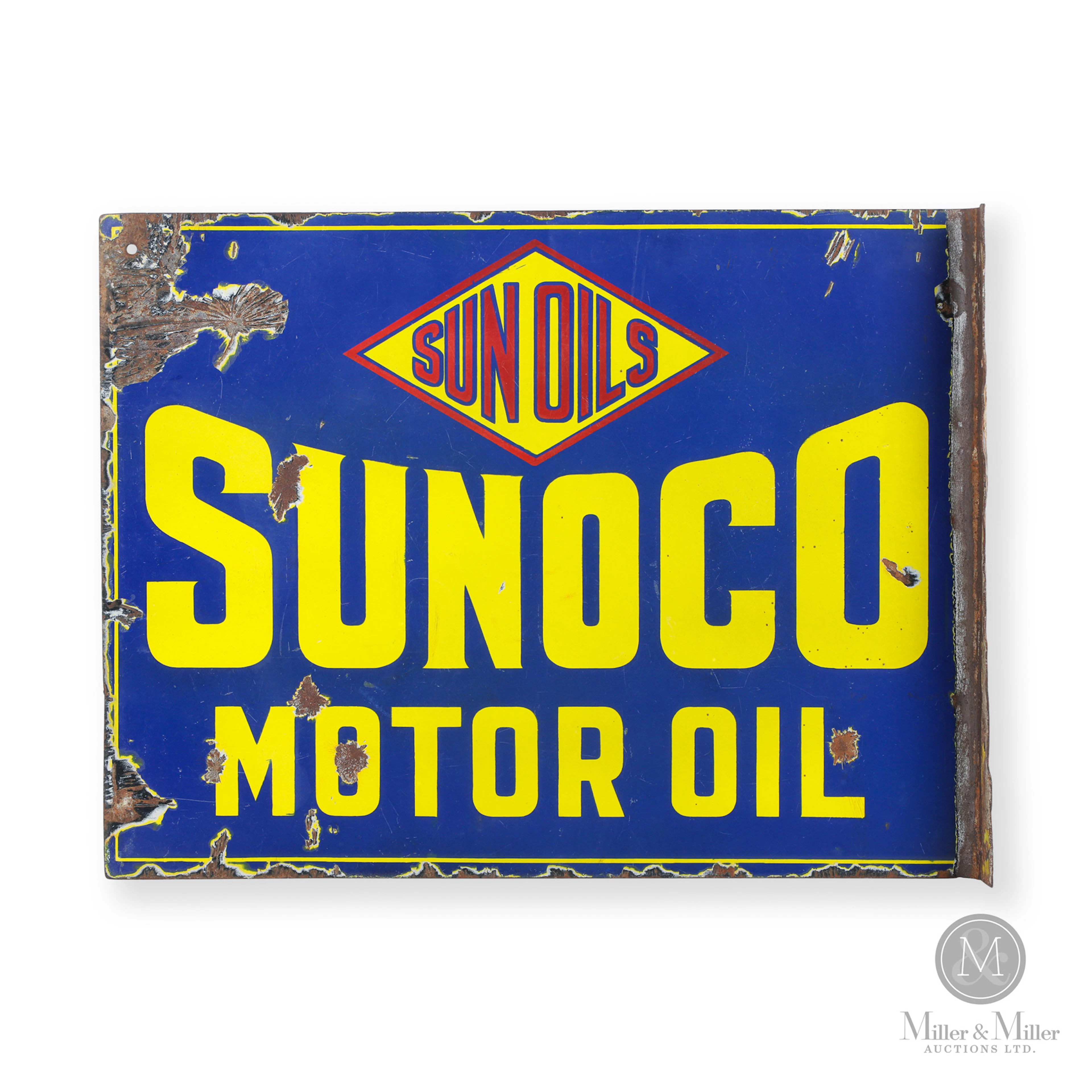 Sunoco Motor Oil Flange Sign