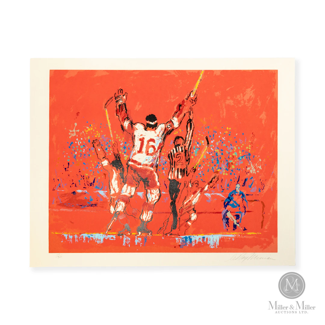 LeRoy Neiman's 1973 Signed "Red Goal" (125/300)