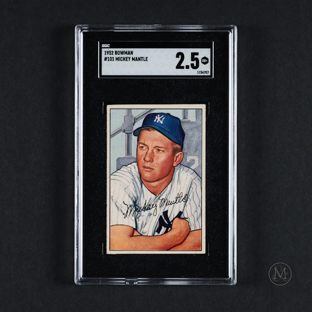 1952 Bowman #101 Mickey Mantle (SGC 2.5 GD+)