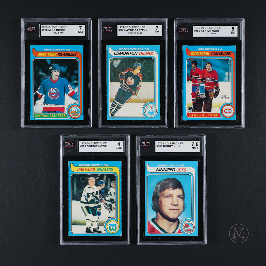 1979-80 O-Pee-Chee #18 Wayne Gretzky (KSA 7 NM) w/ Complete set