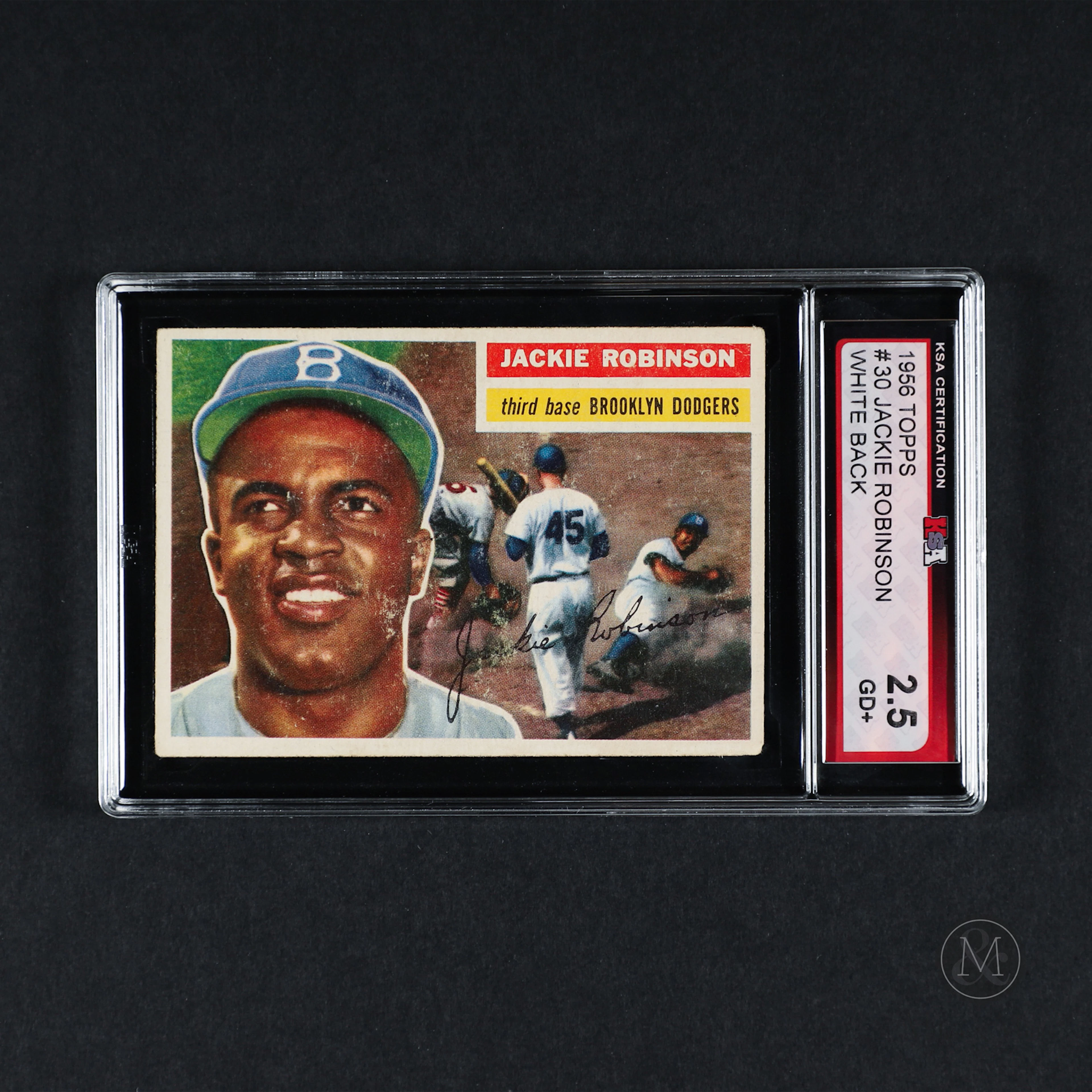 1956 Topps #30 Jackie Robinson (KSA 2.5 GD+)