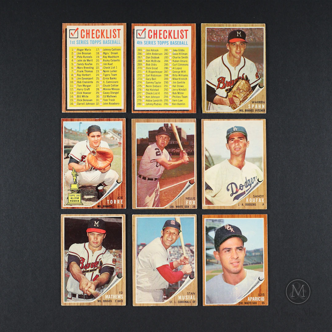 1962 Topps Baseball Partial Set (353/598) w/ Duplicates (251)