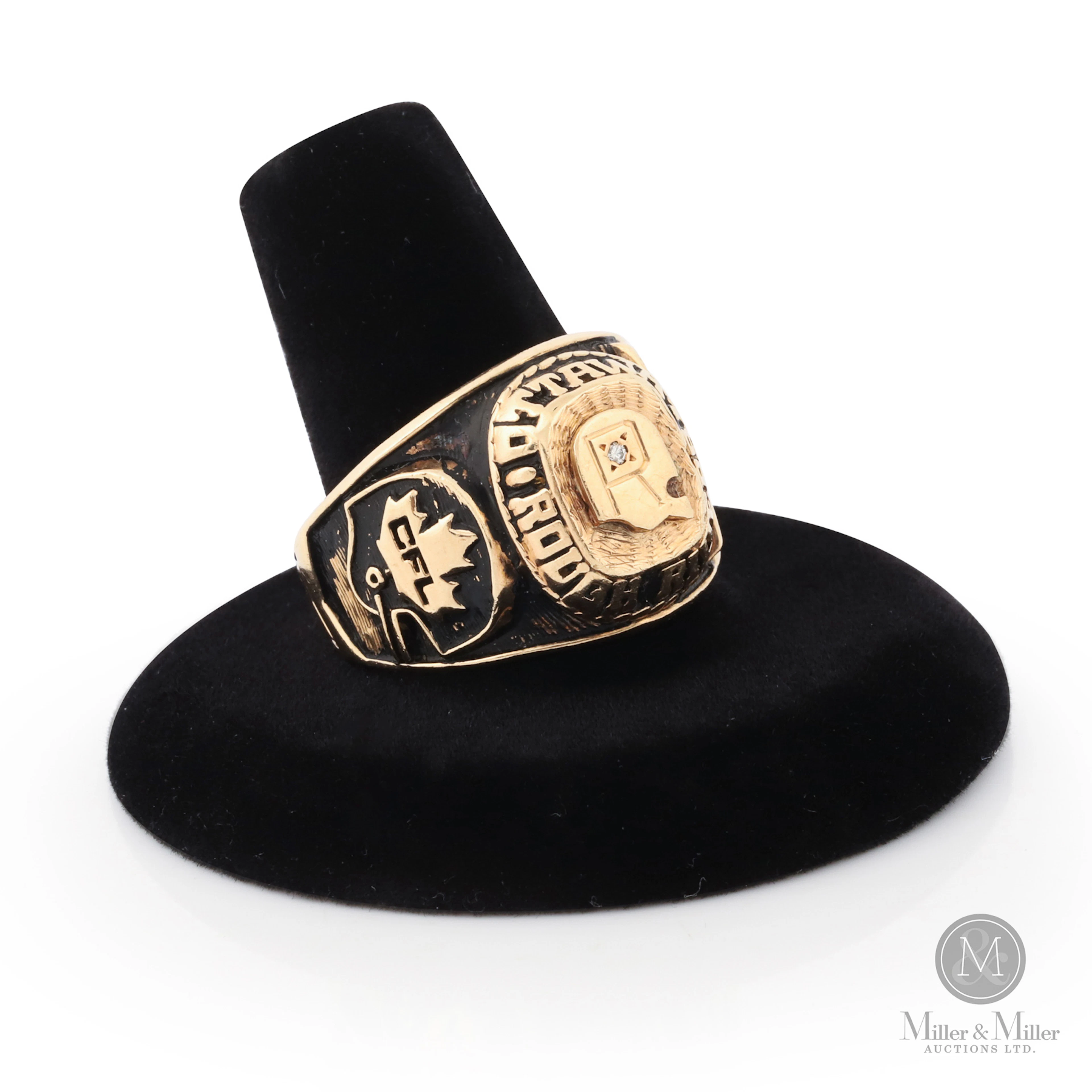 1970 George Brancato Ottawa Roughriders 10K Team Ring