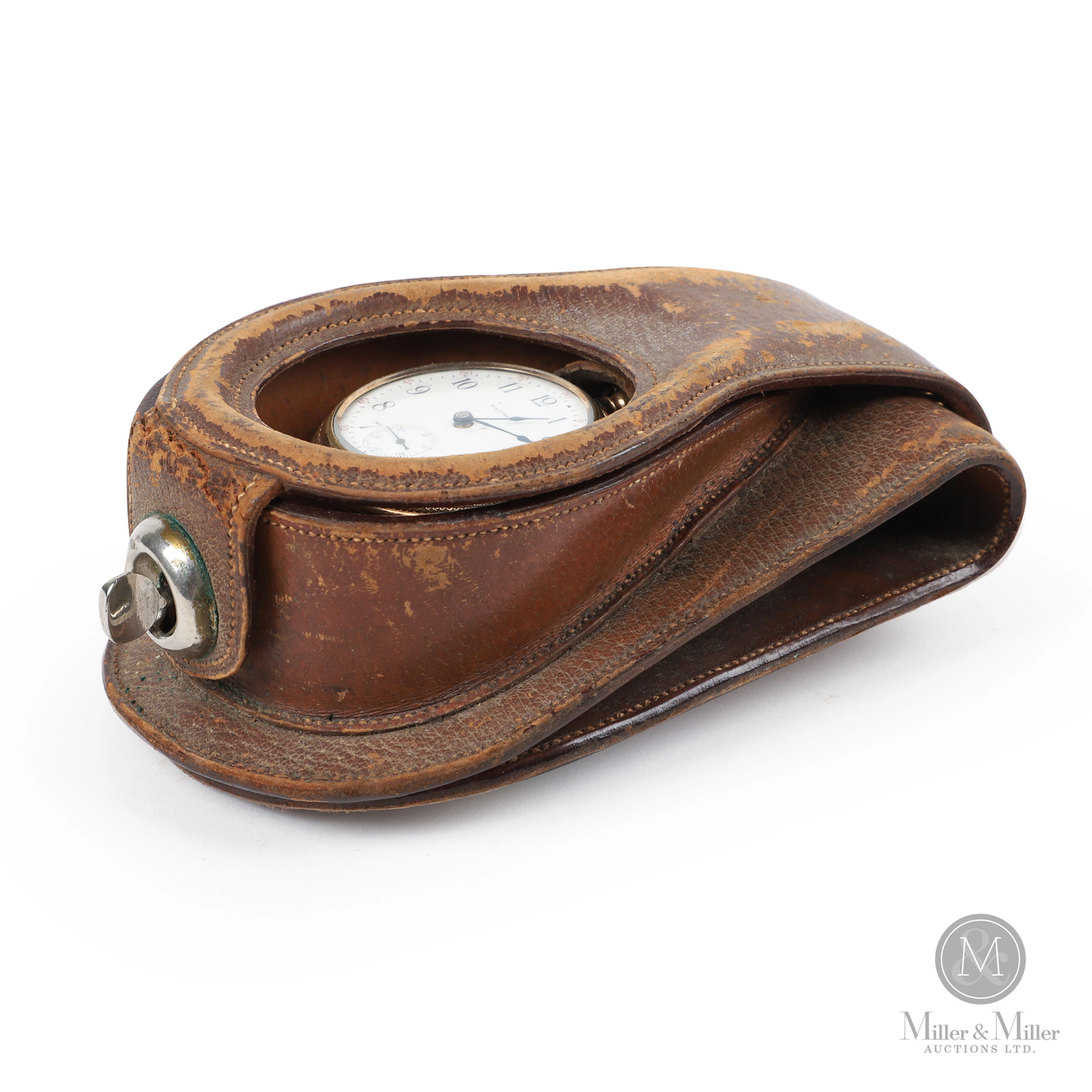 Etui à montre en cuir / Buggy/sleigh watch case