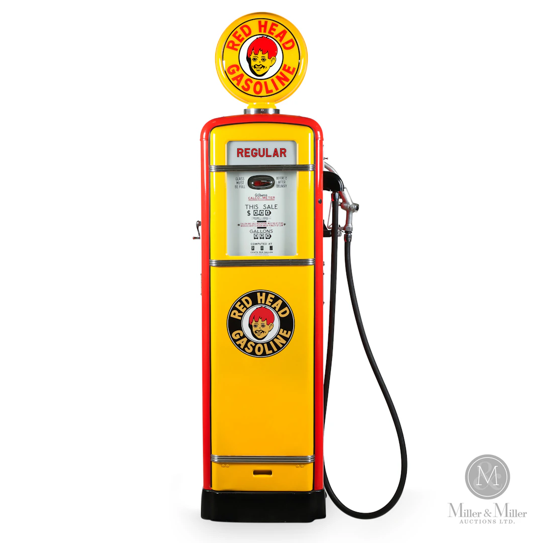 Gilbert & Barker Model 296 Gas Pump in Red Head