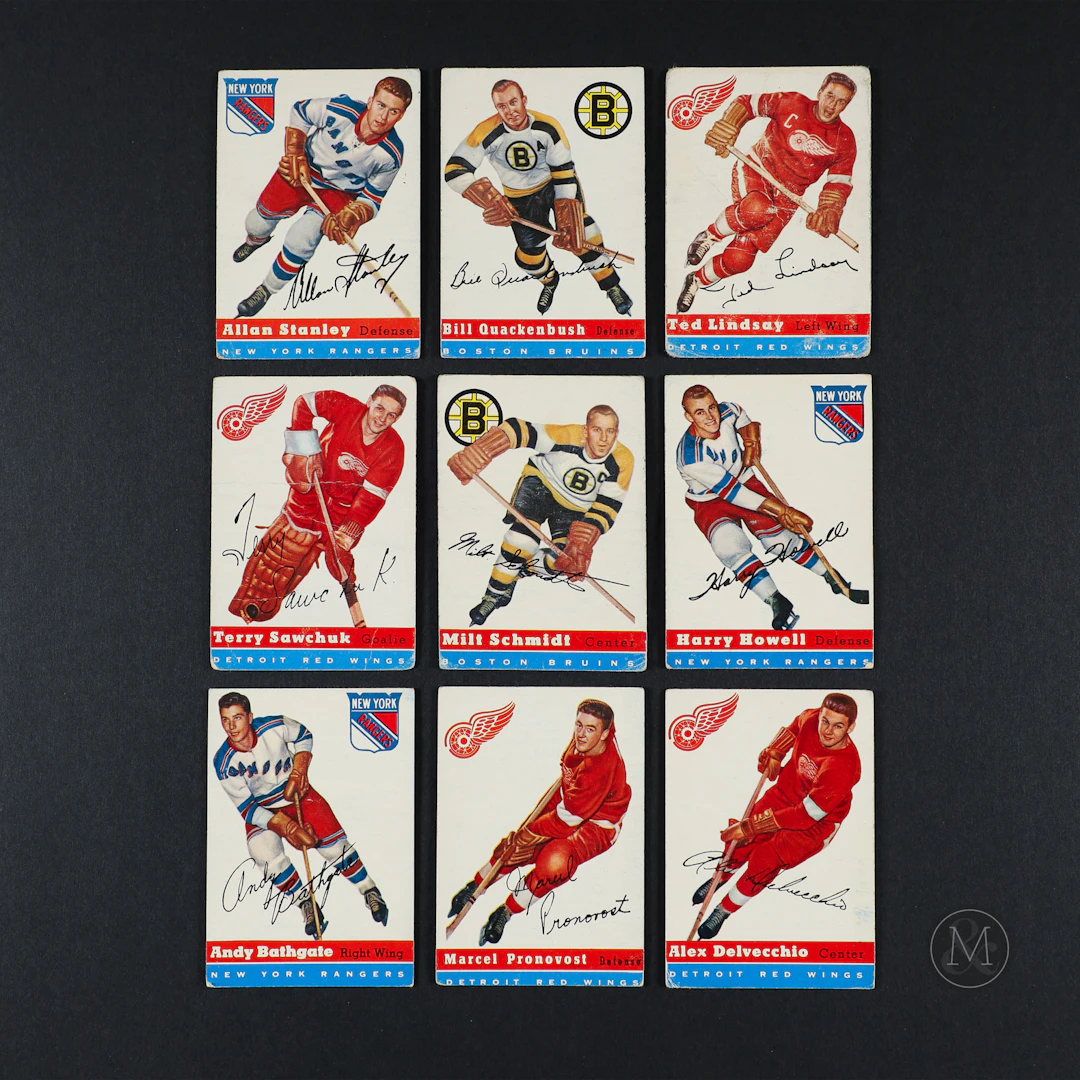 1954-55 Topps Hockey Partial Set (53/60) w/ Extras (95)