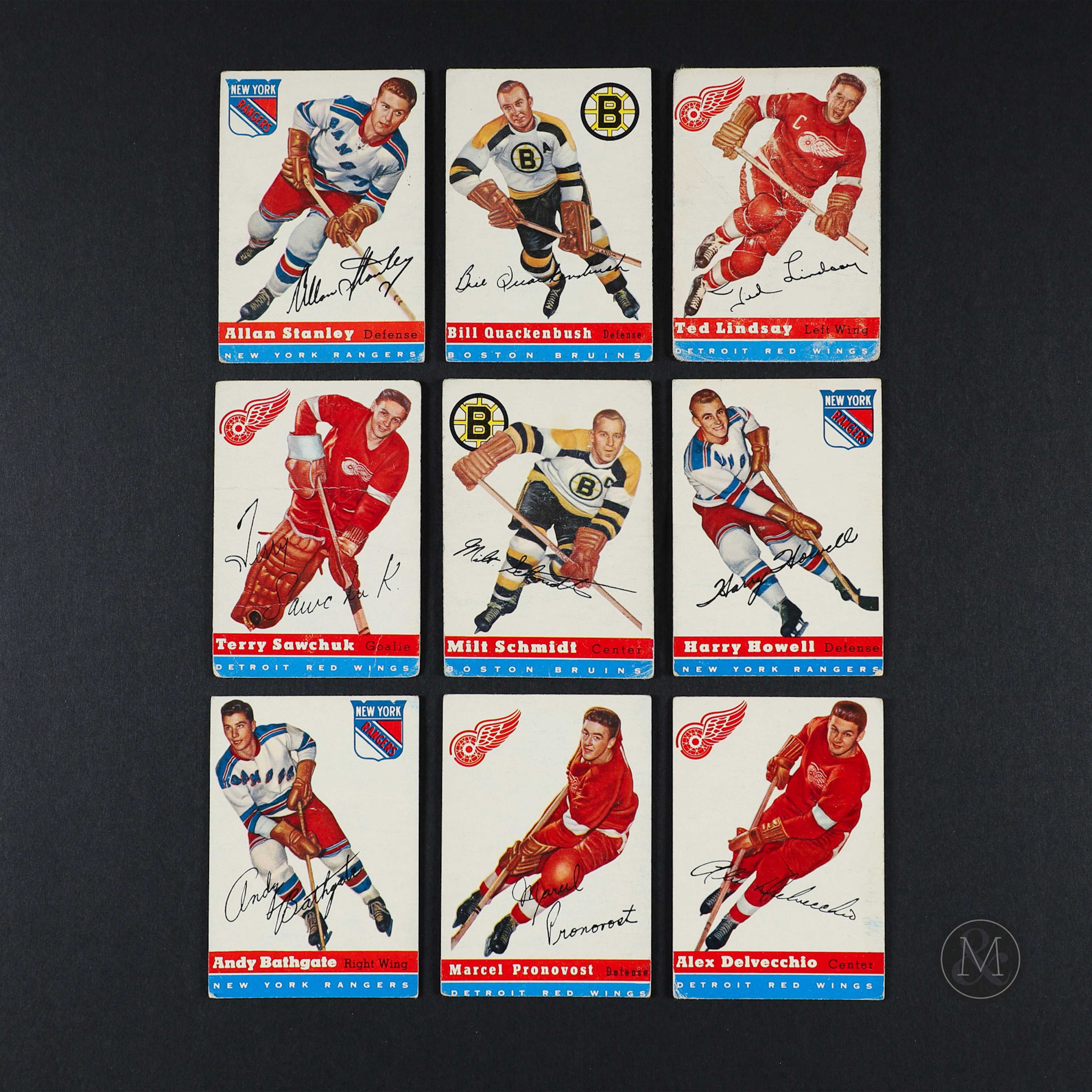 1954-55 Topps Hockey Partial Set (53/60) w/ Extras (95)