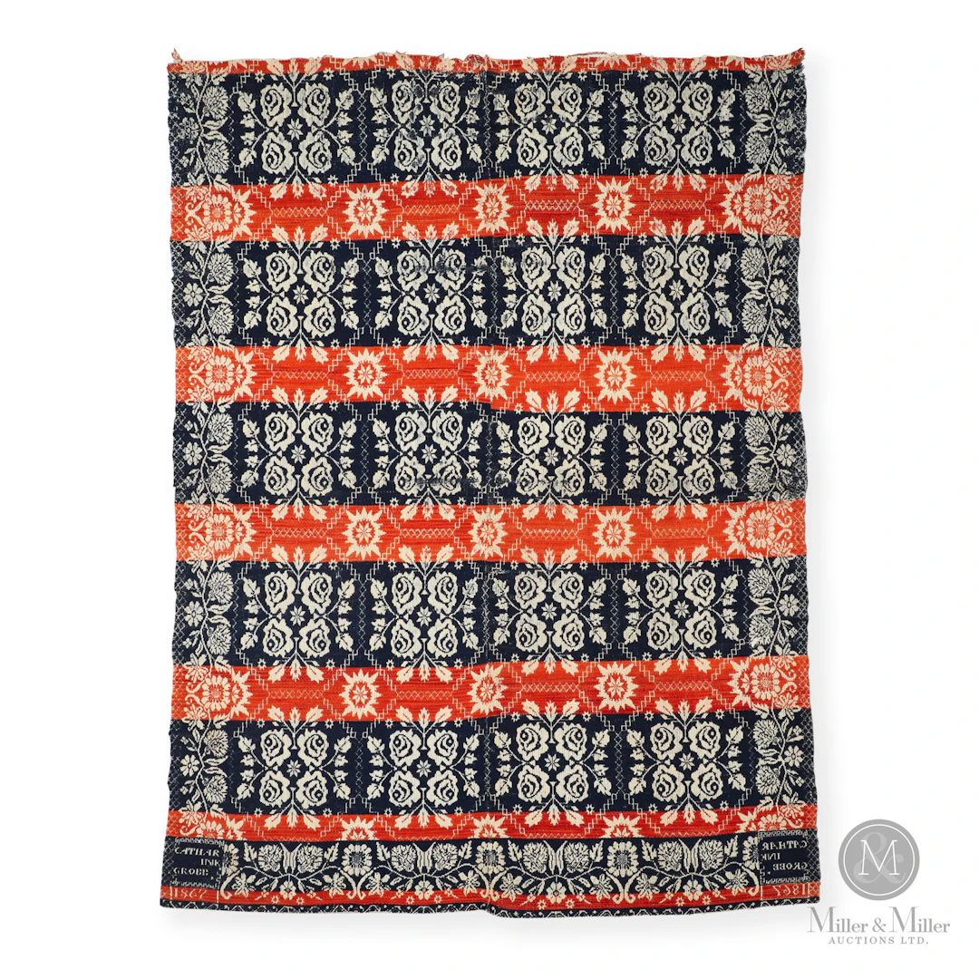 1867 "Catherine Grobb" Niagara Peninsula Coverlet