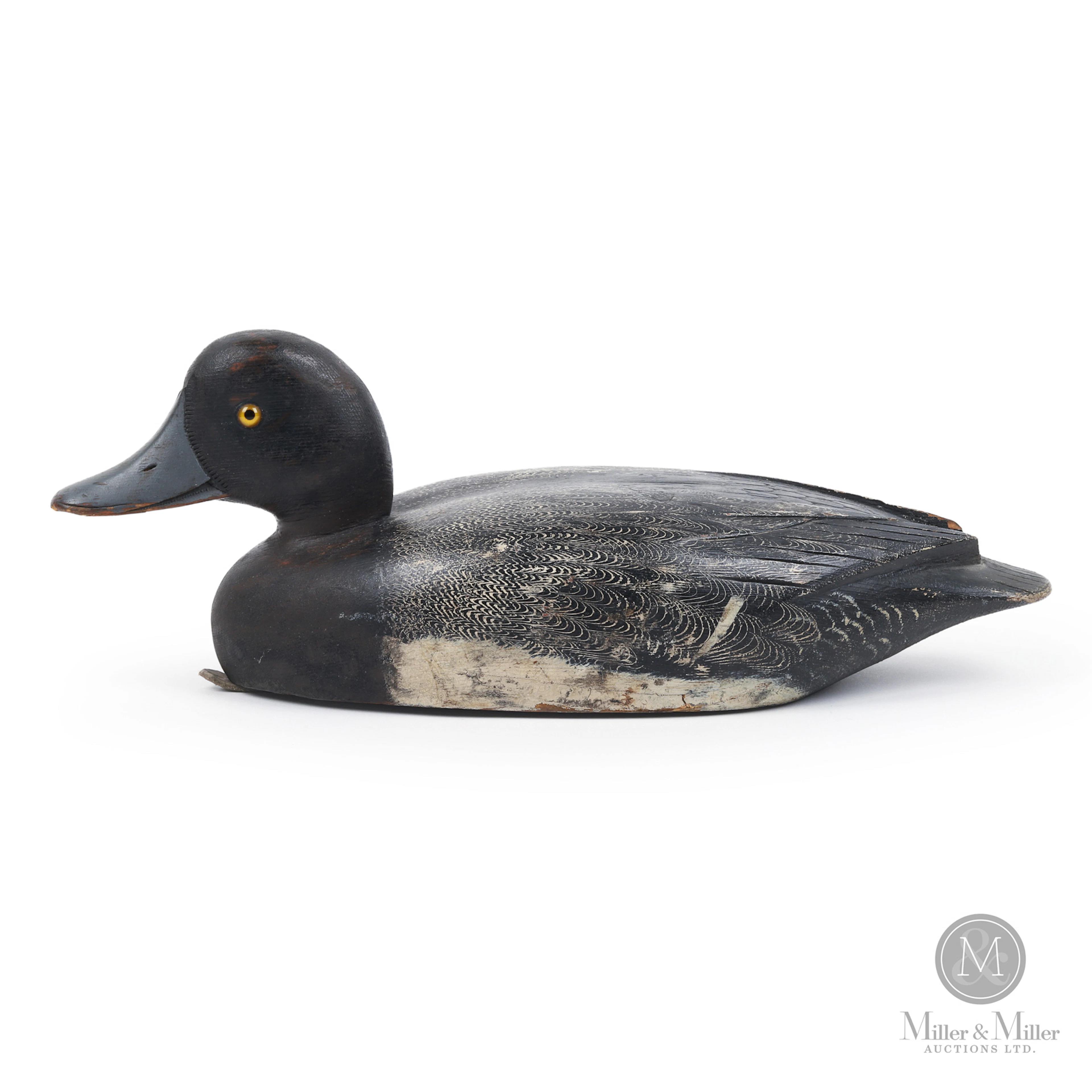 D. W. "Davey" Nichol Bluebill Drake Decoy