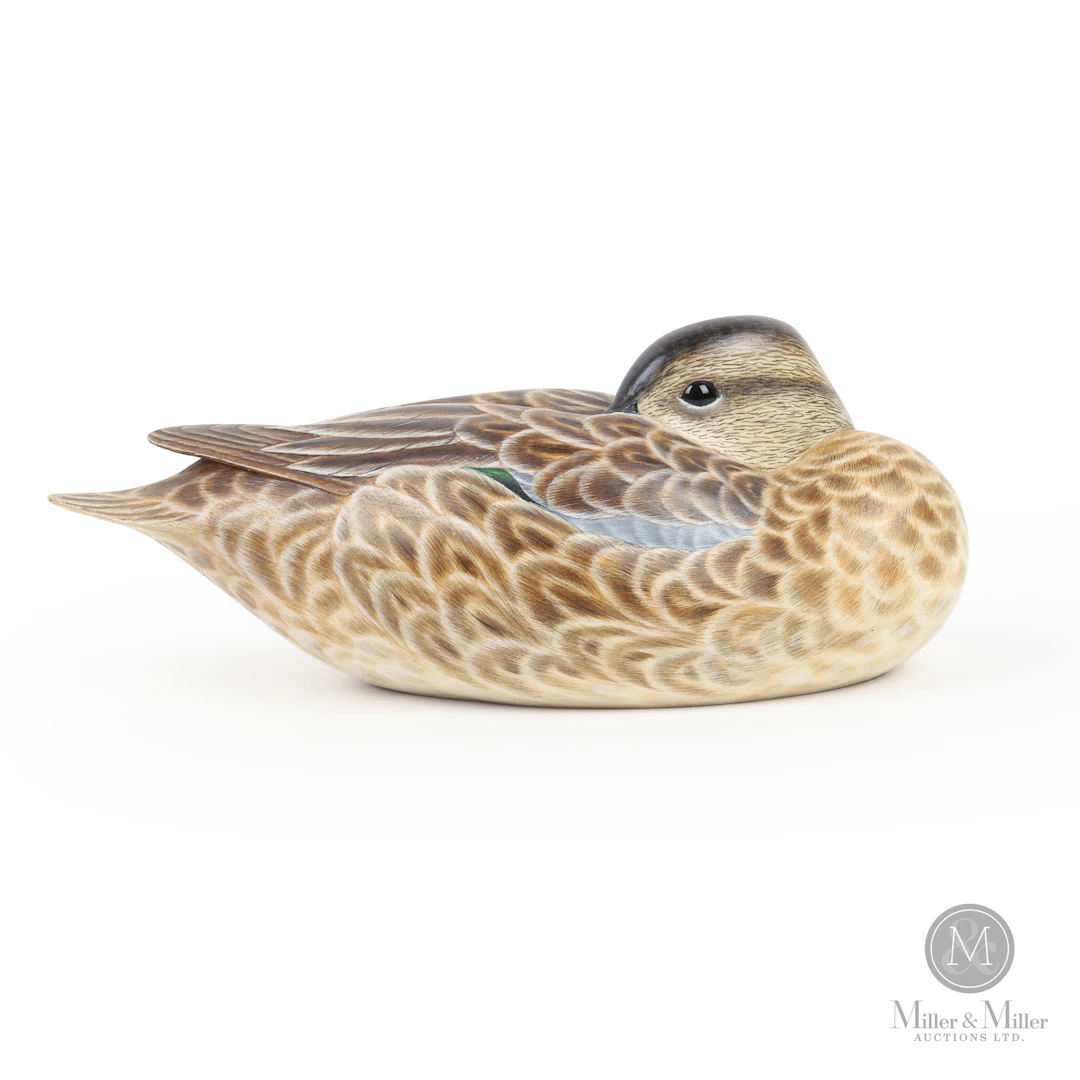 Bob Kerr Decorative Hen Teal Decoy With Magazine