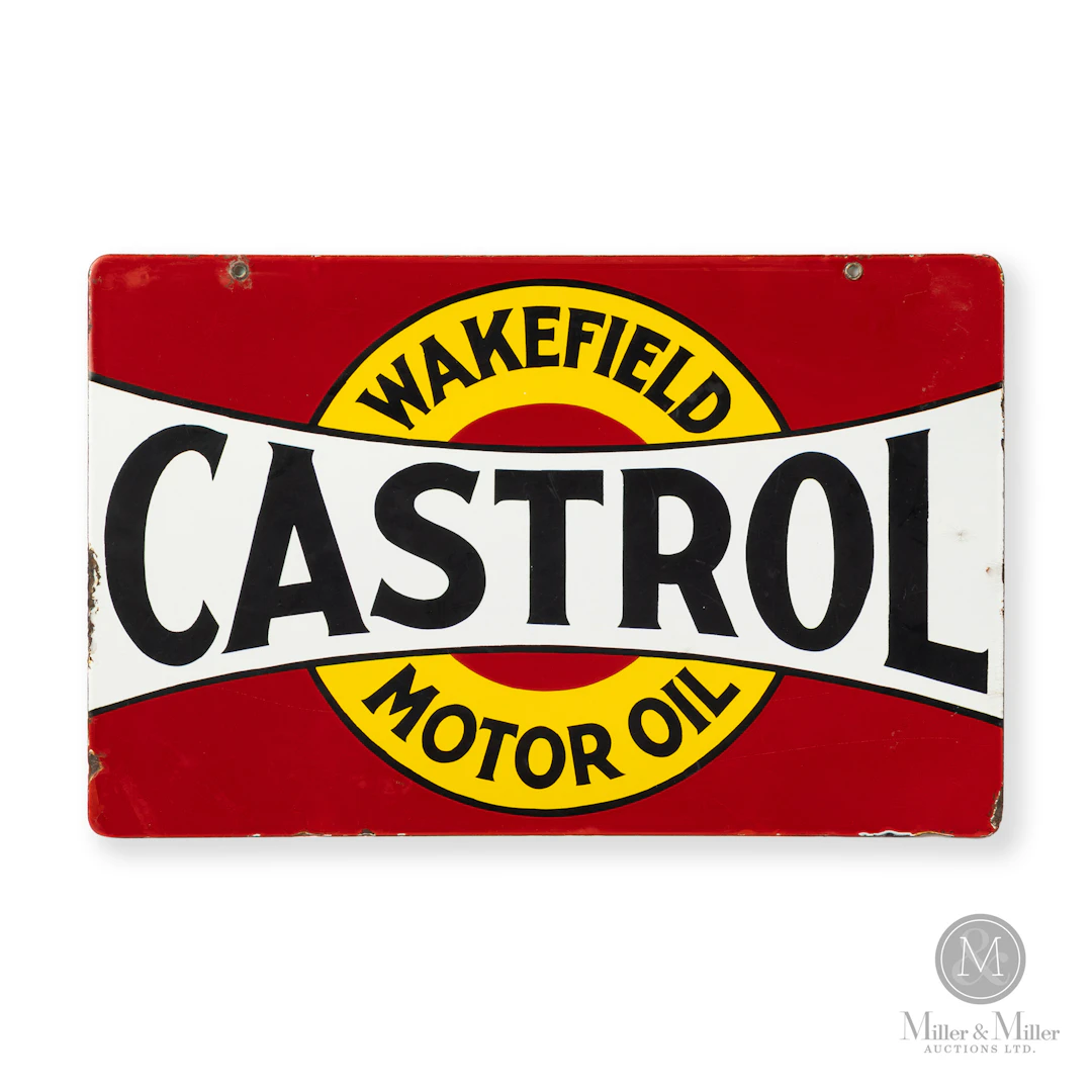 Castrol Wakefield Motor Oil Rack Sign