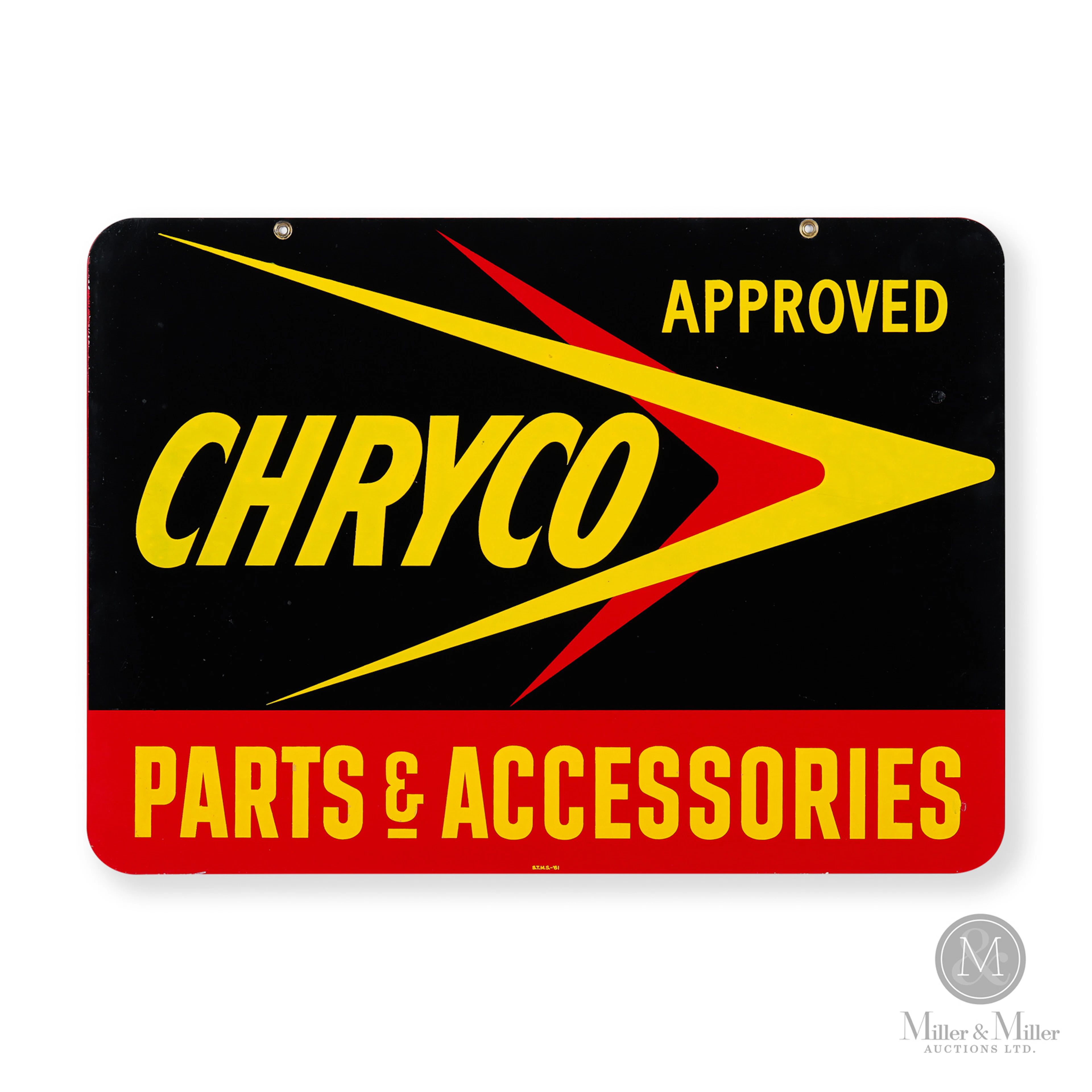 Chryco Approved Parts & Accessories Sign