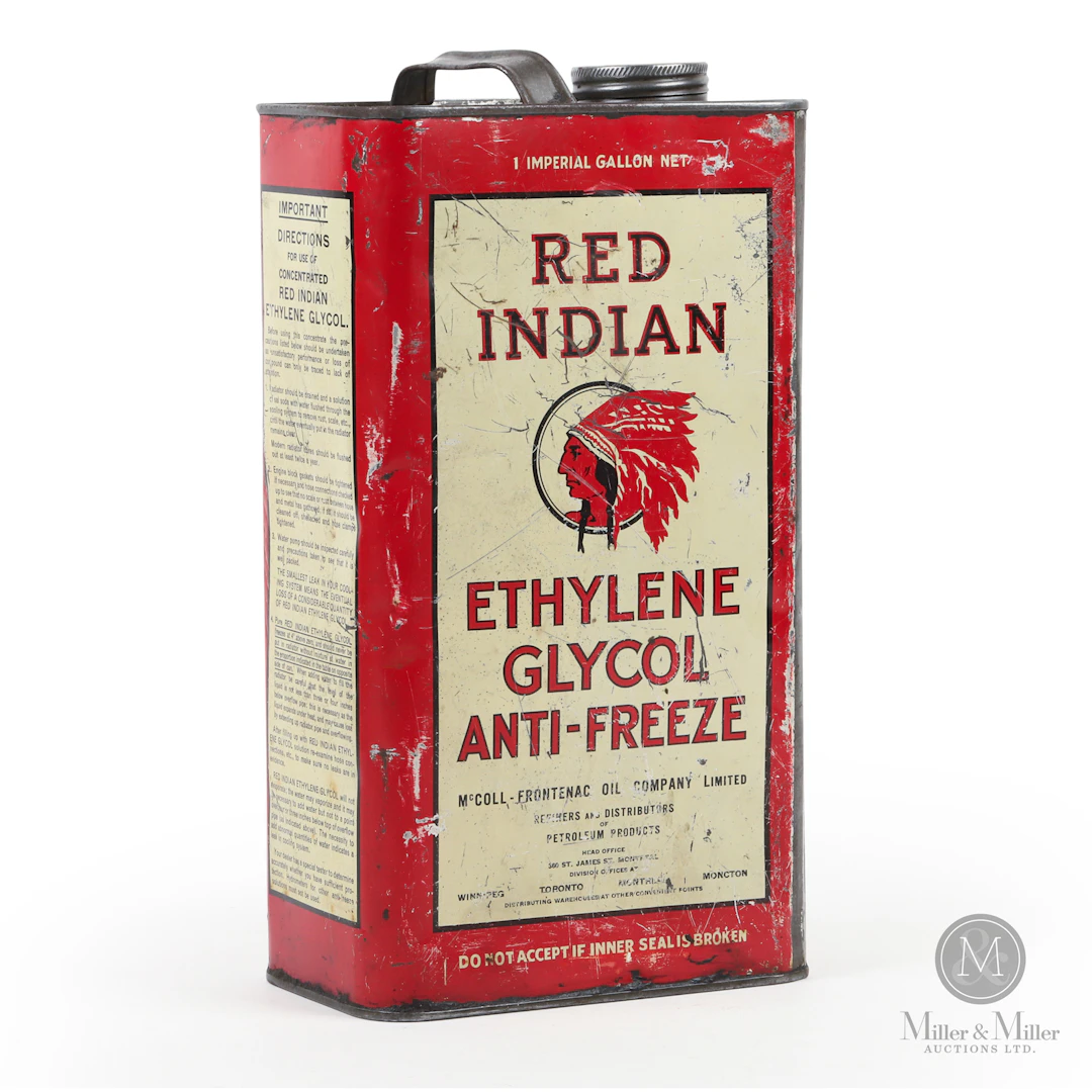 Red Indian Ethylene Glycol Anti-Freeze Imperial Gallon Tin