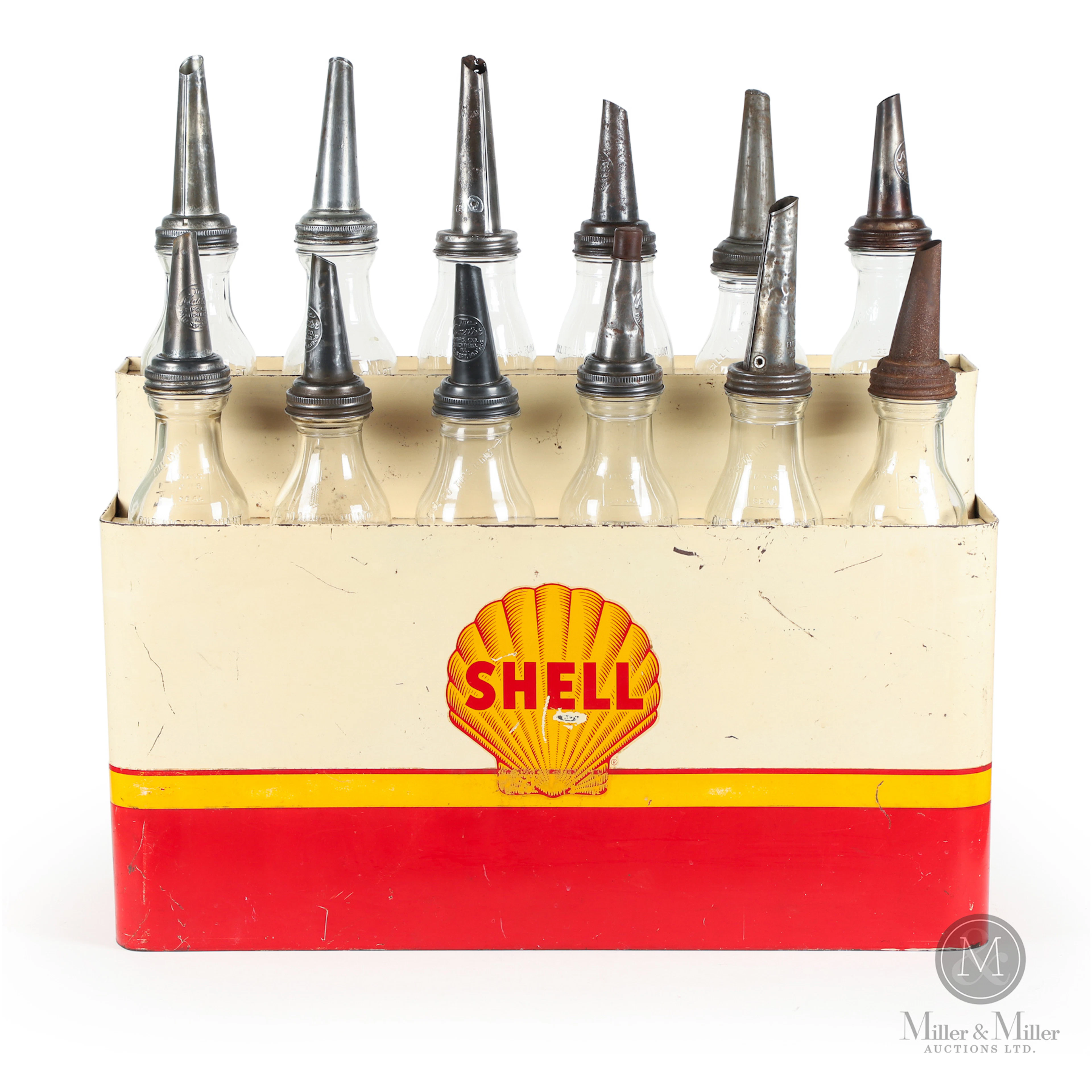 Shell Motor Oil Quart Bottle Rack