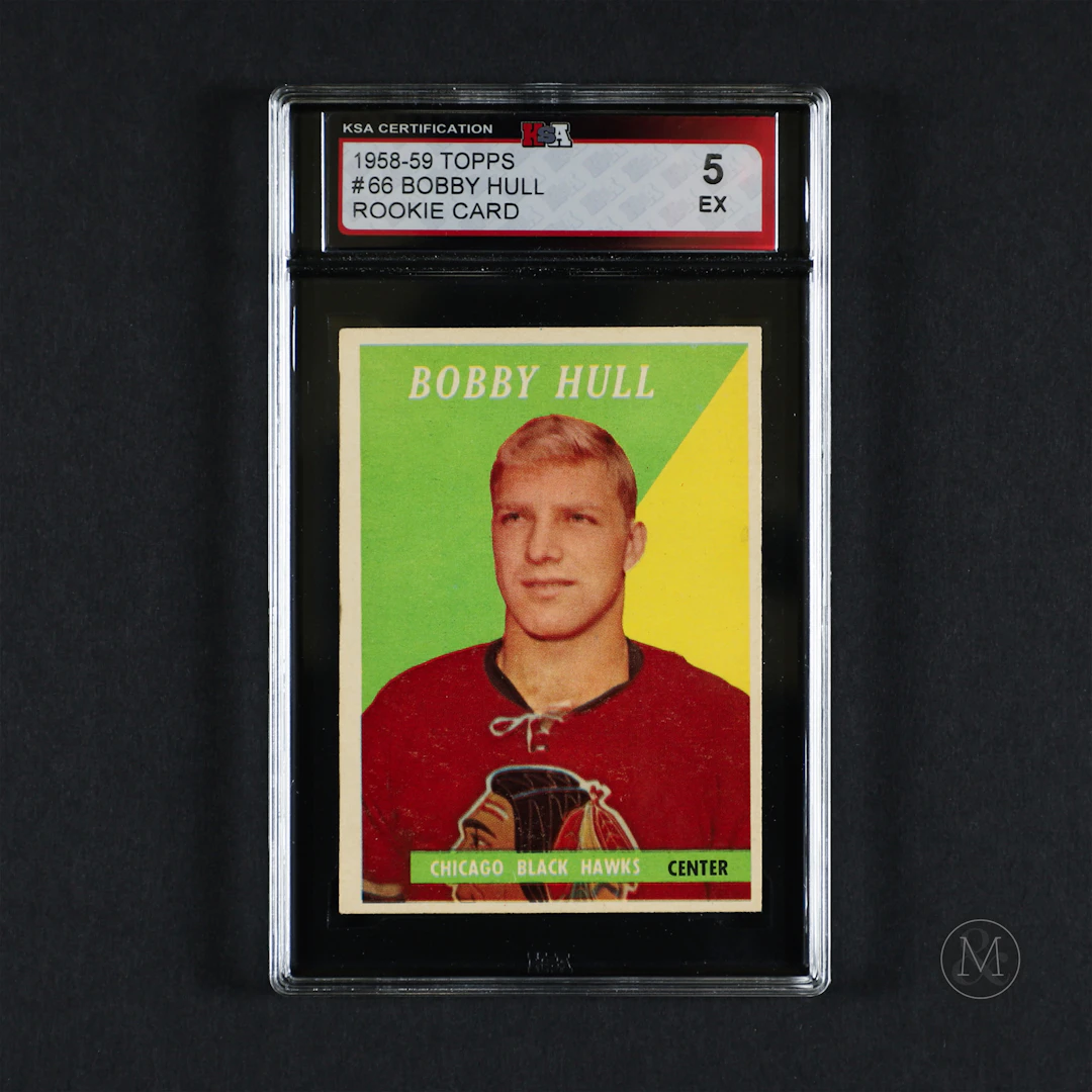 1958-59 Topps #66 Bobby Hull (KSA 5 EX)