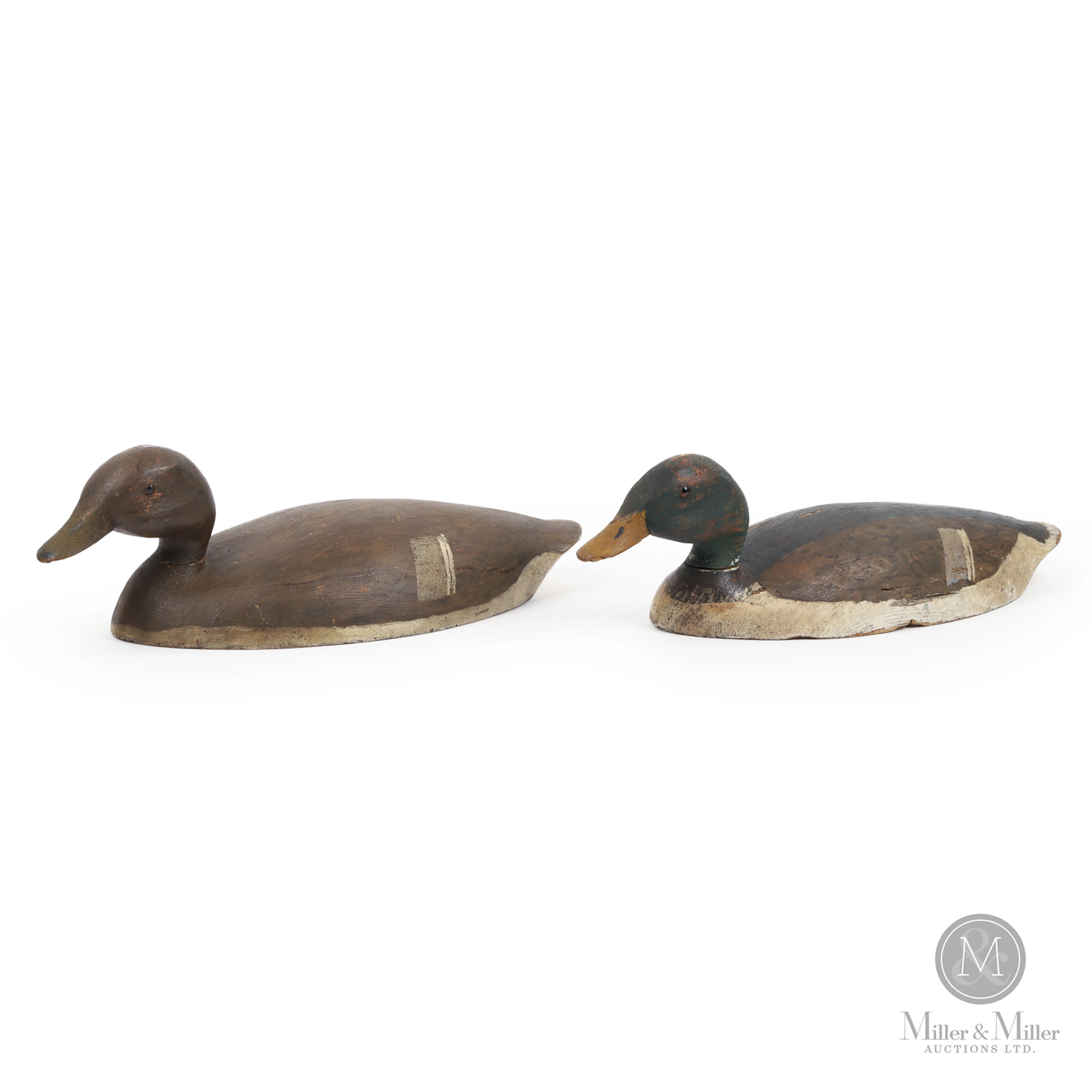 Harve Davern Pair of Mallard Decoys