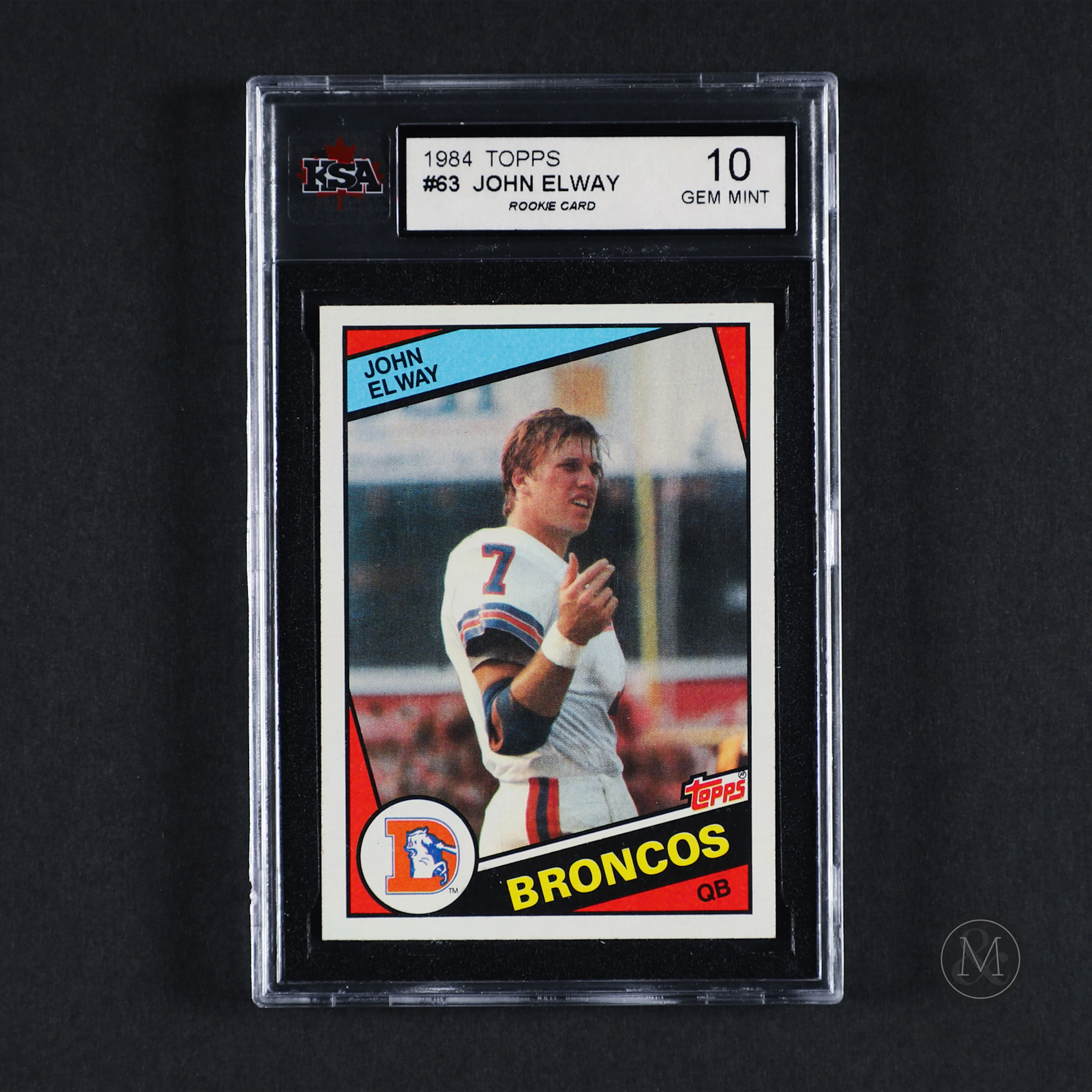 1984 Topps #53 Jon Elway (KSA 10 MINT)