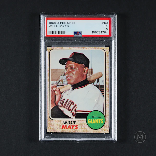 1968 O-Pee-Chee #50 Willie Mays (PSA 5 EX)