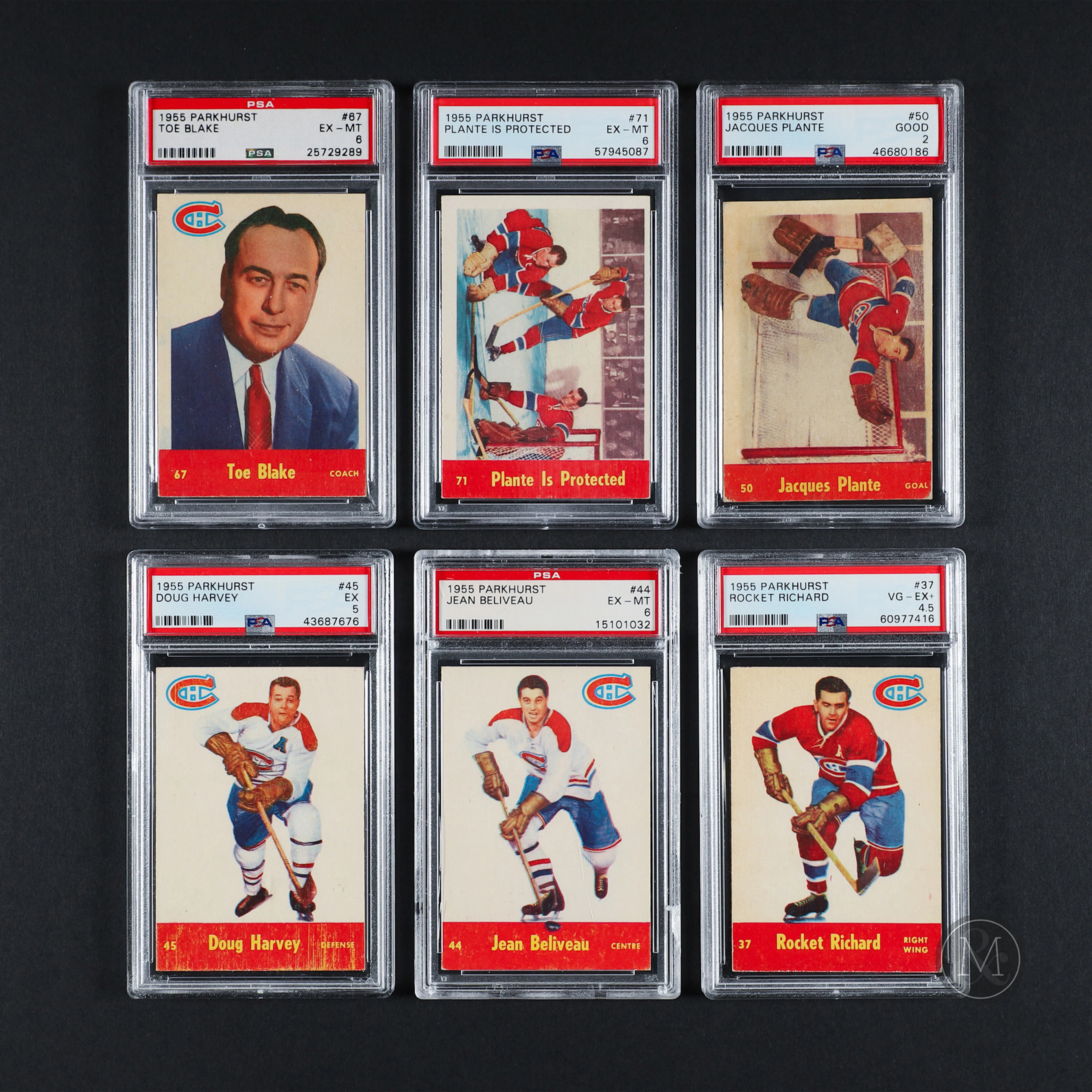 1955 Parkhurst Hockey Complete Graded Set (79/79)