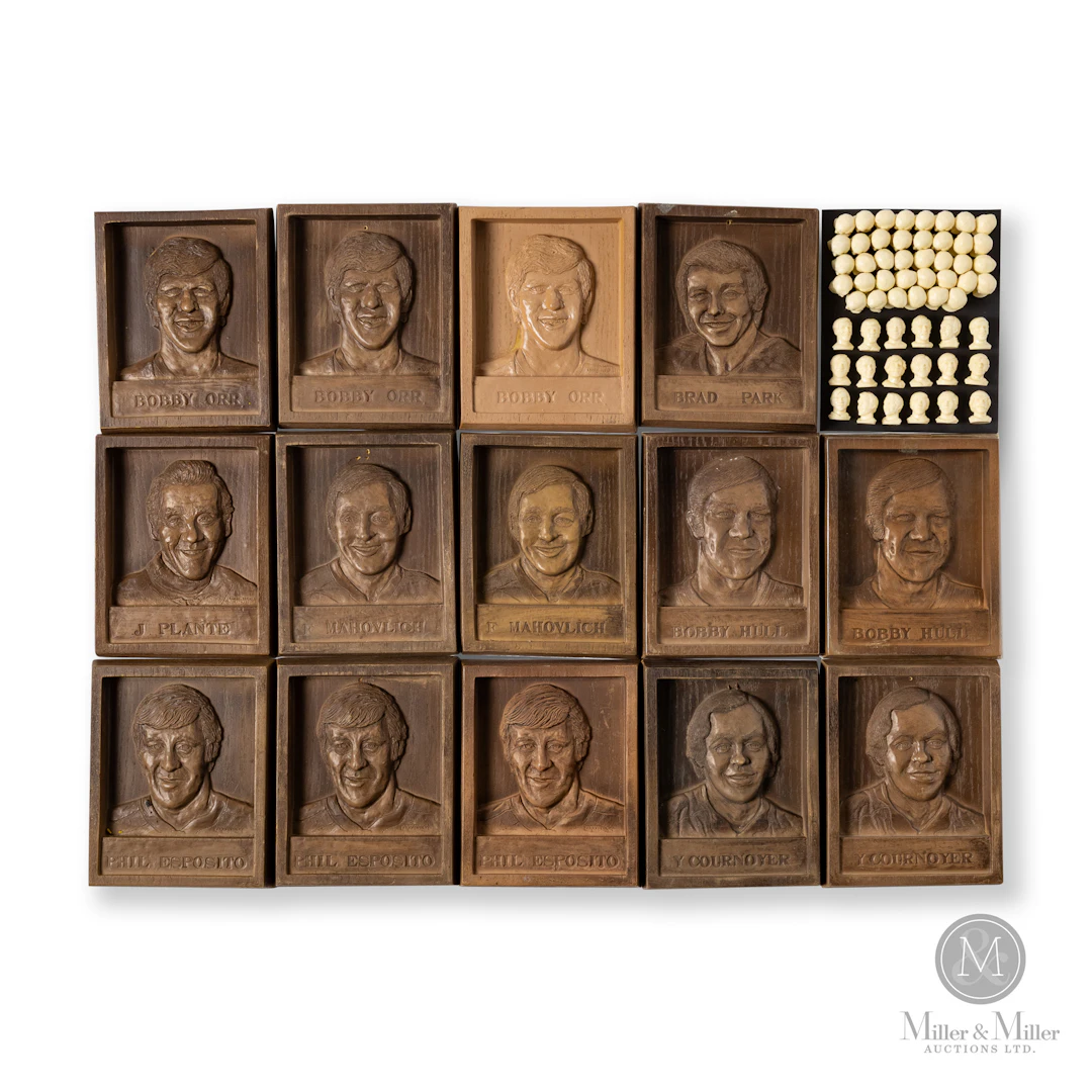 1971-73 Lucio Wall Plaques and Colgate Heads Complete Sets (17/17 and 7/7)