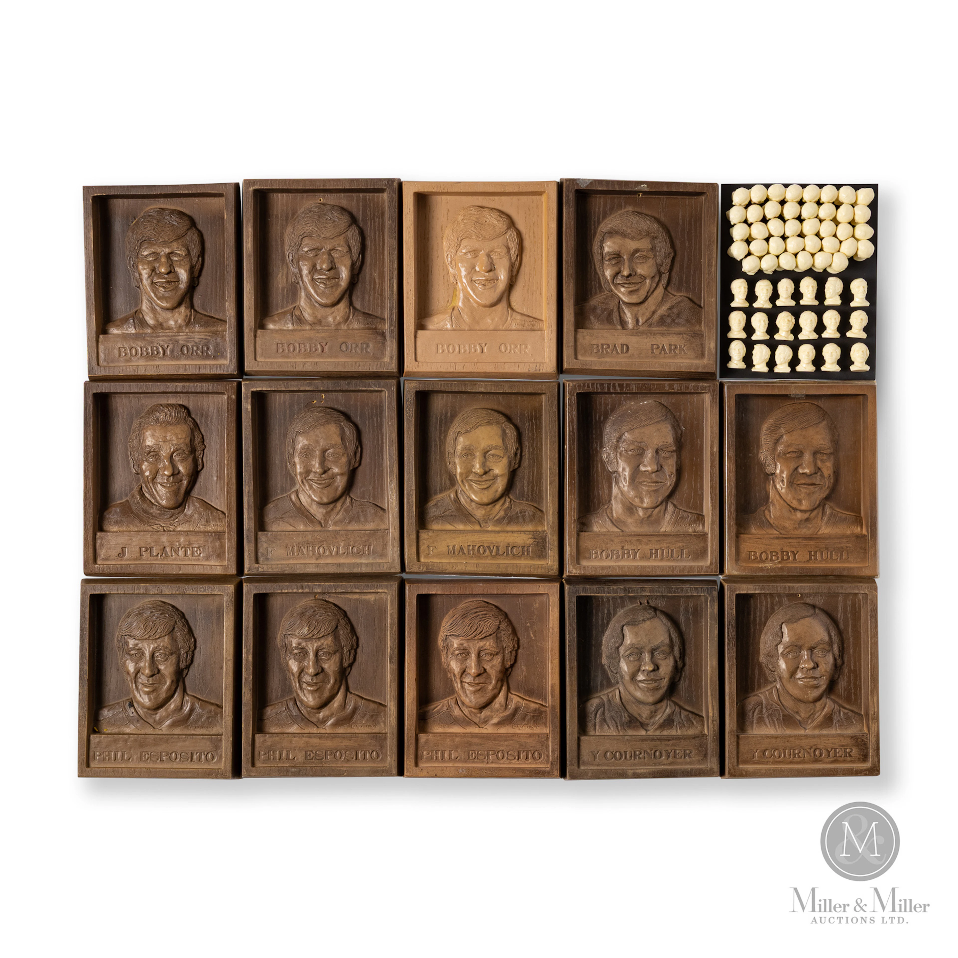 1971-73 Lucio Wall Plaques and Colgate Heads Complete Sets (17/17 and 7/7)