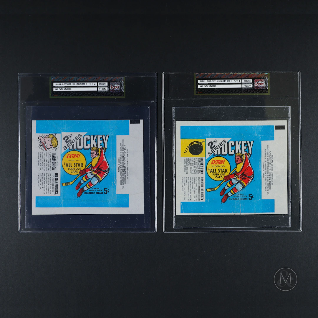 1968-69 O-Pee-Chee Series 2 Wrappers (2)