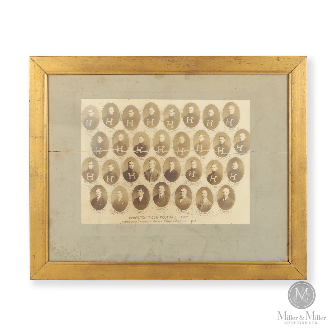 1913 Hamilton Tigers Grey Cup Championship Team Photo (Tigers 1st)