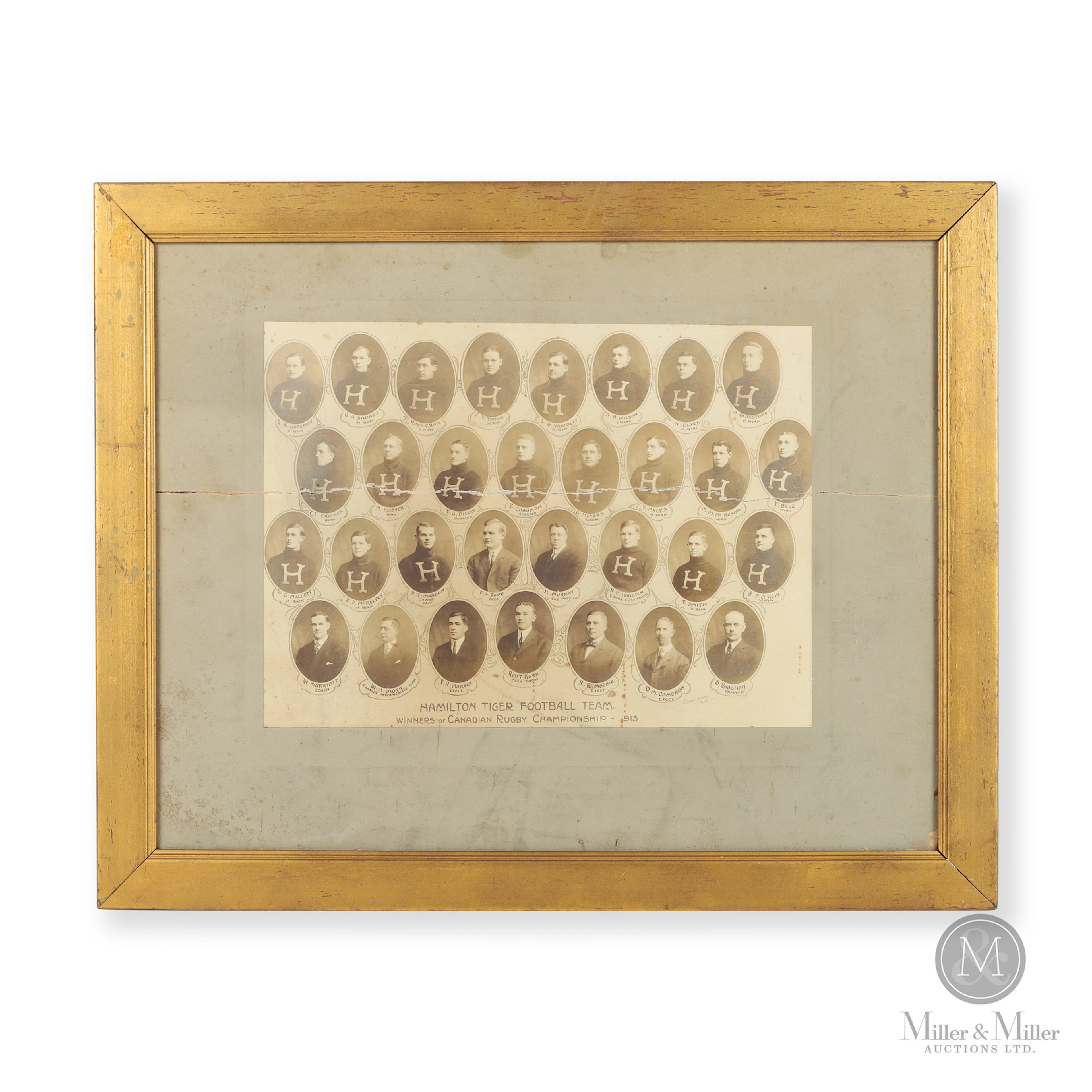 1913 Hamilton Tigers Grey Cup Championship Team Photo (Tigers 1st)