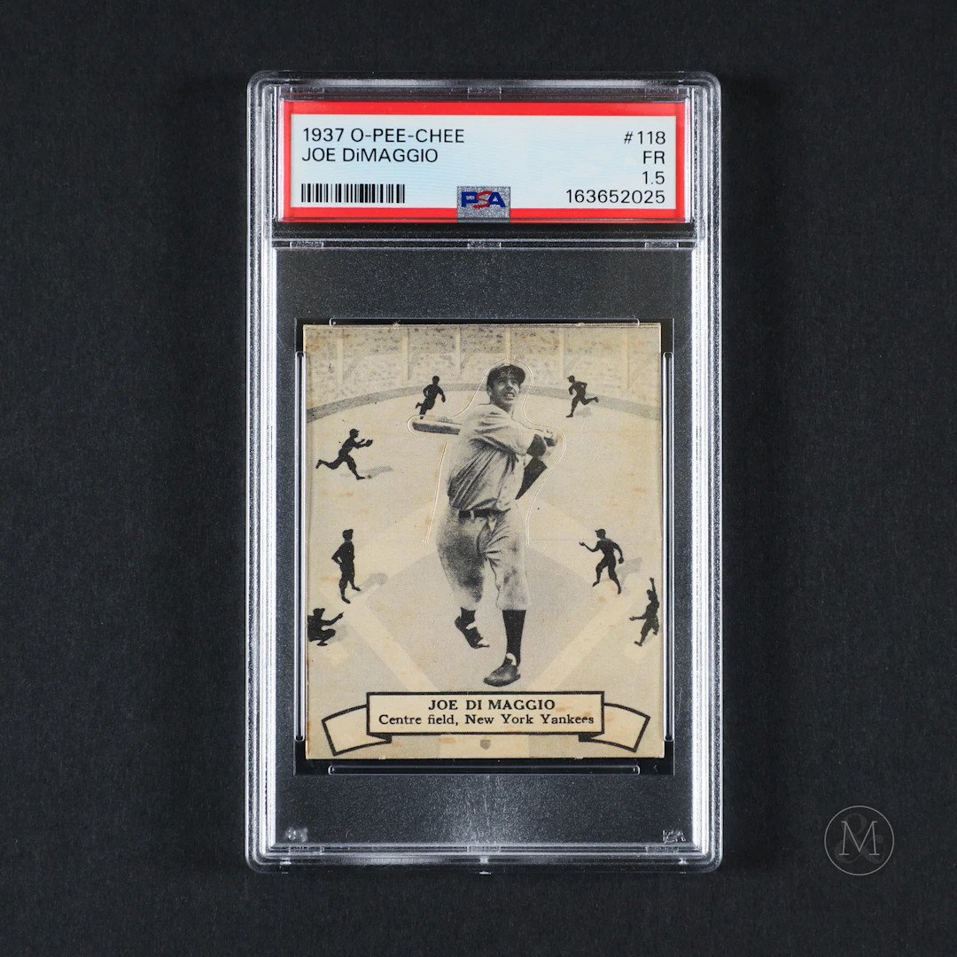 *PREVIEW LOT* 1937 O-Pee-Chee #118 Joe Dimaggio (PSA 1.5 FR)