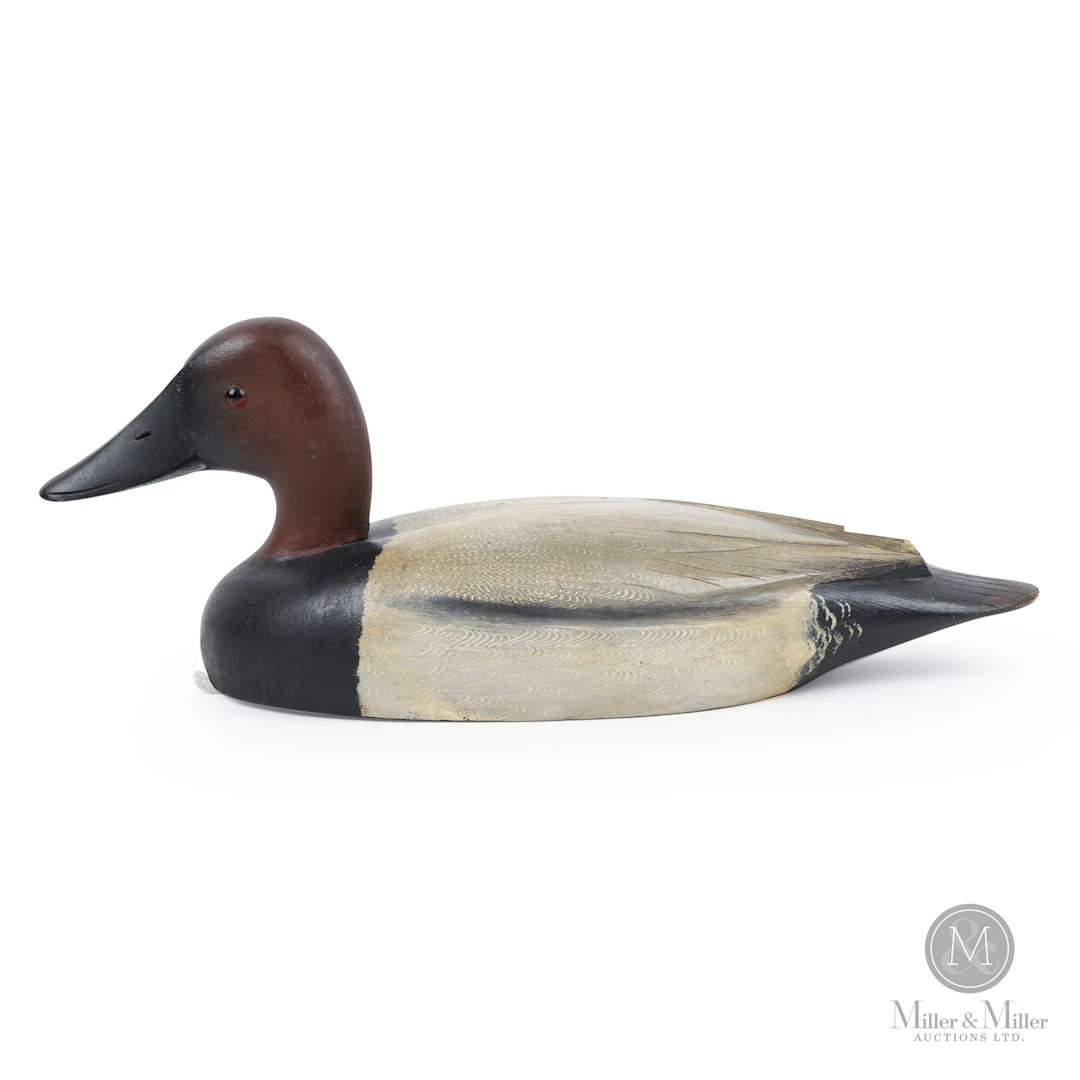 D. W. "Davey" Nichol Canvasback Drake Decoy