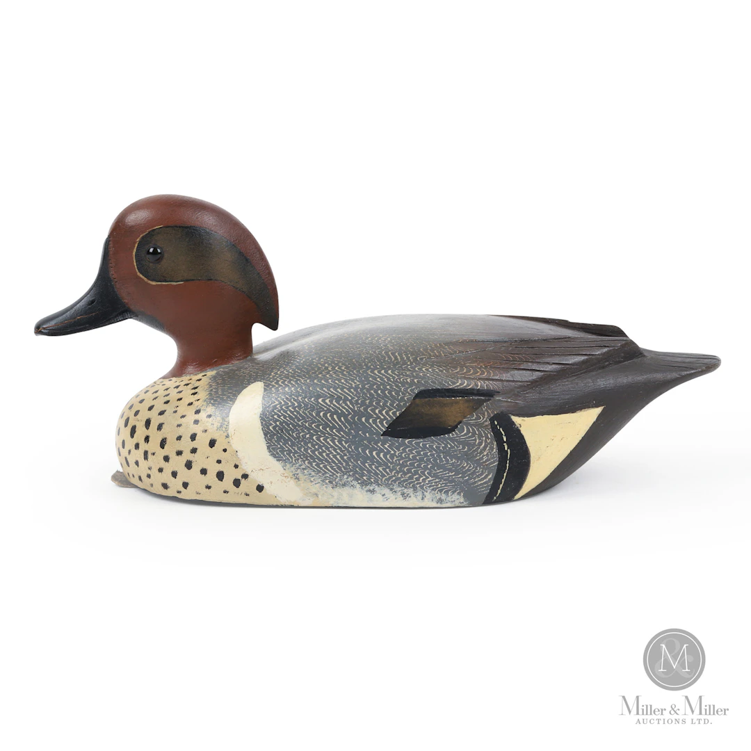 D. W. "Davey" Nichol Green-winged Teal Drake Decoy