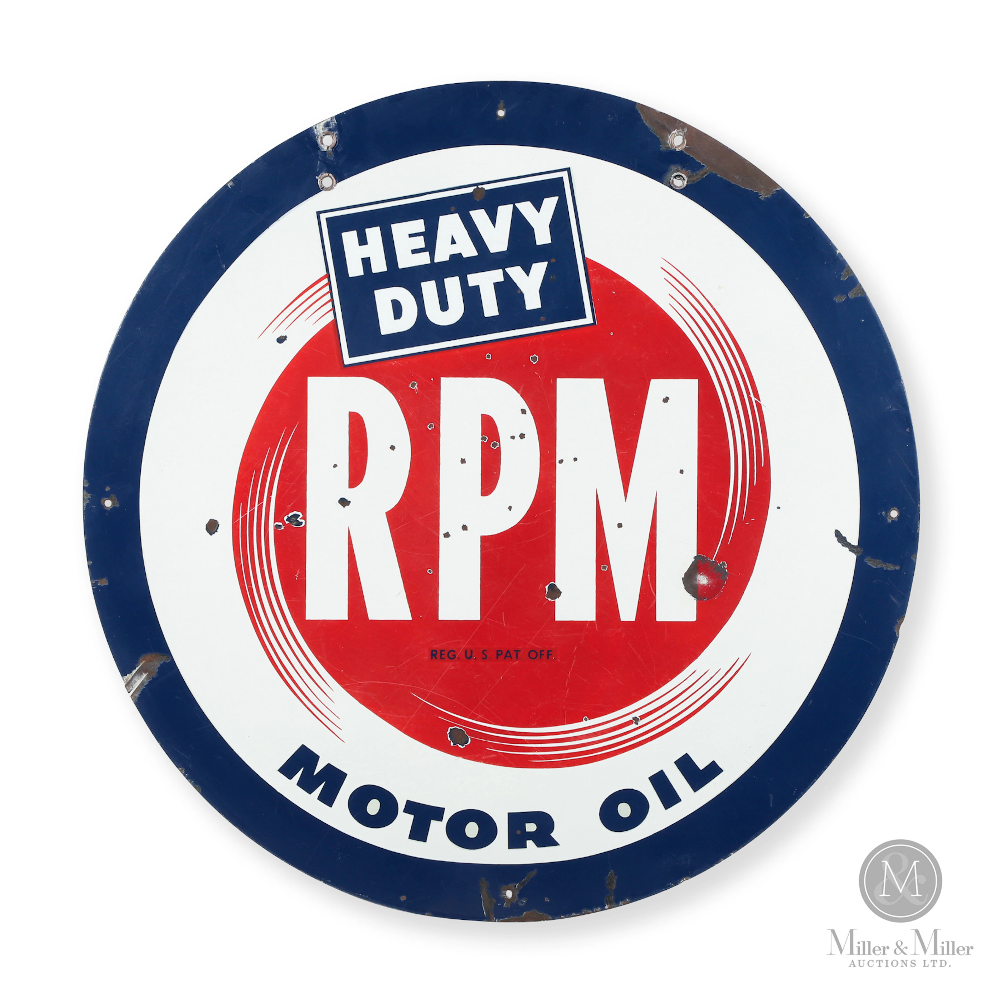 Chevron RPM HD Motor Oil Sign