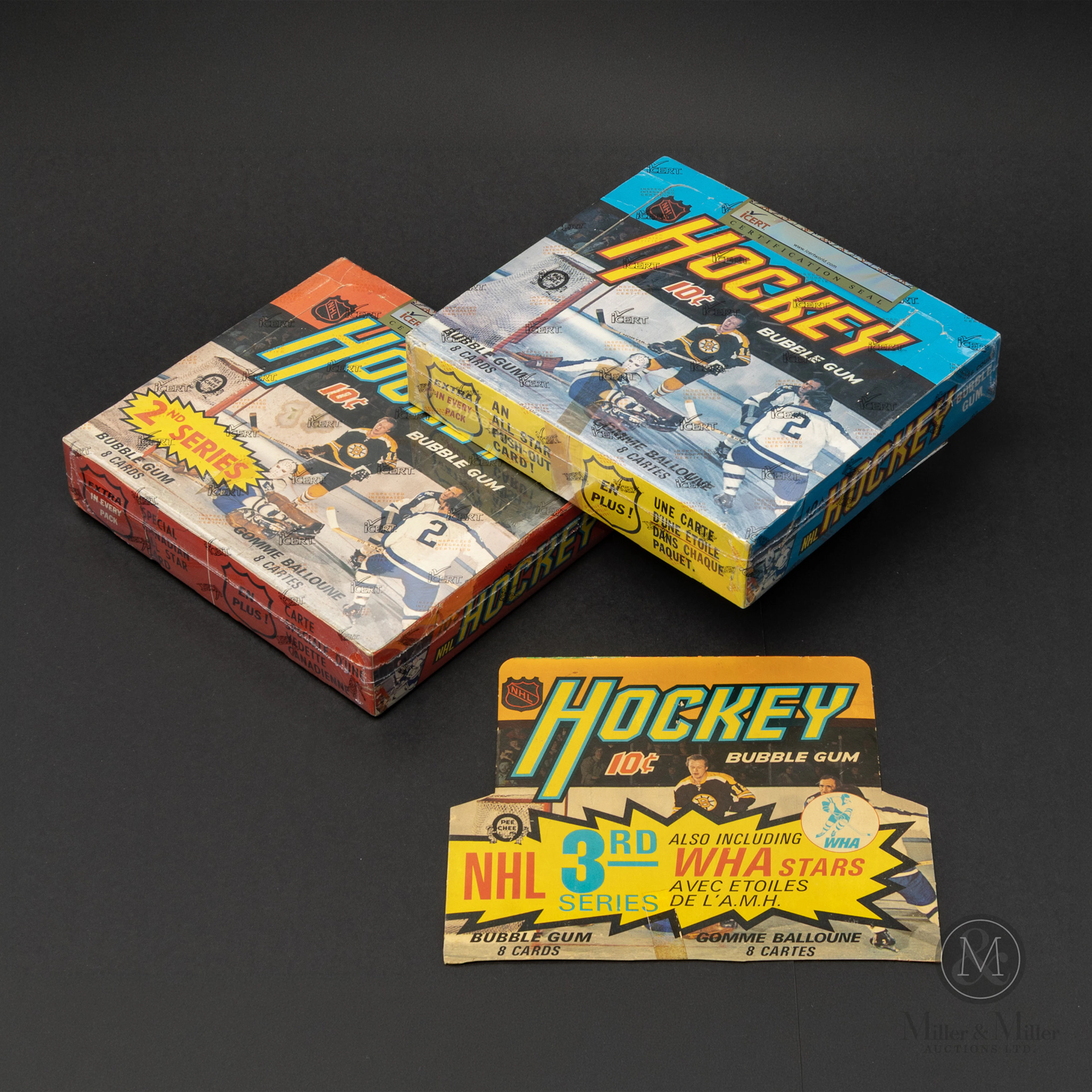 1972-73 O-Pee-Chee Series 1-3 Display Boxes (3)