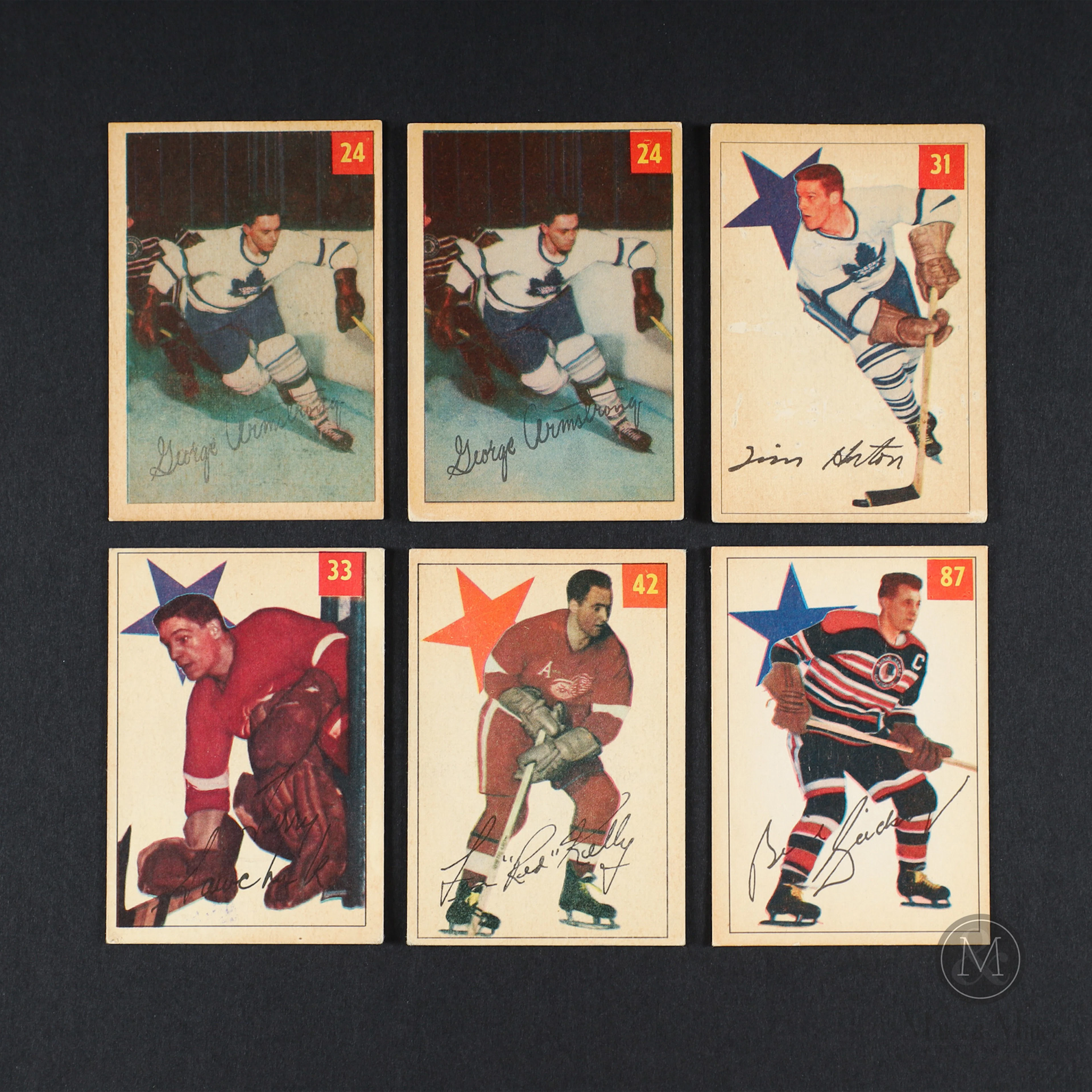 1954-55 Parkhurst Partial Set (77/100) w/ Duplicates (3)