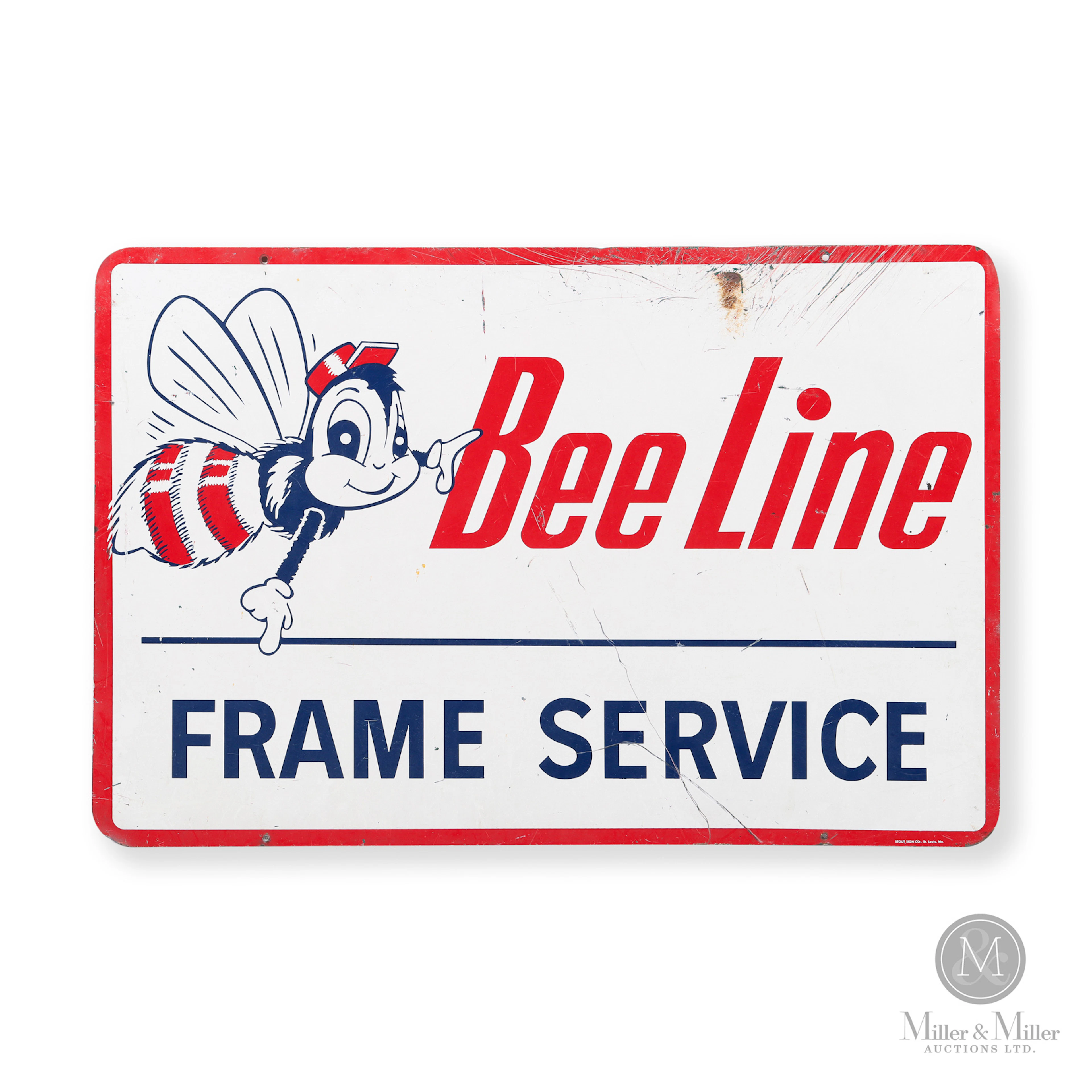 Bee Line Frame Service Sign
