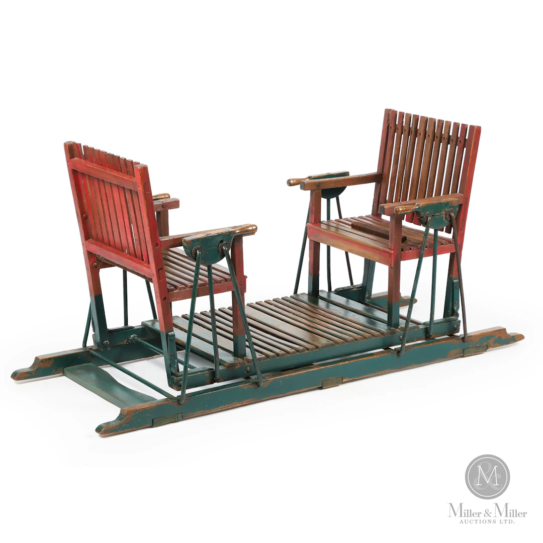 Balançoire double d’enfants / Primitive Childs Rocking Bench