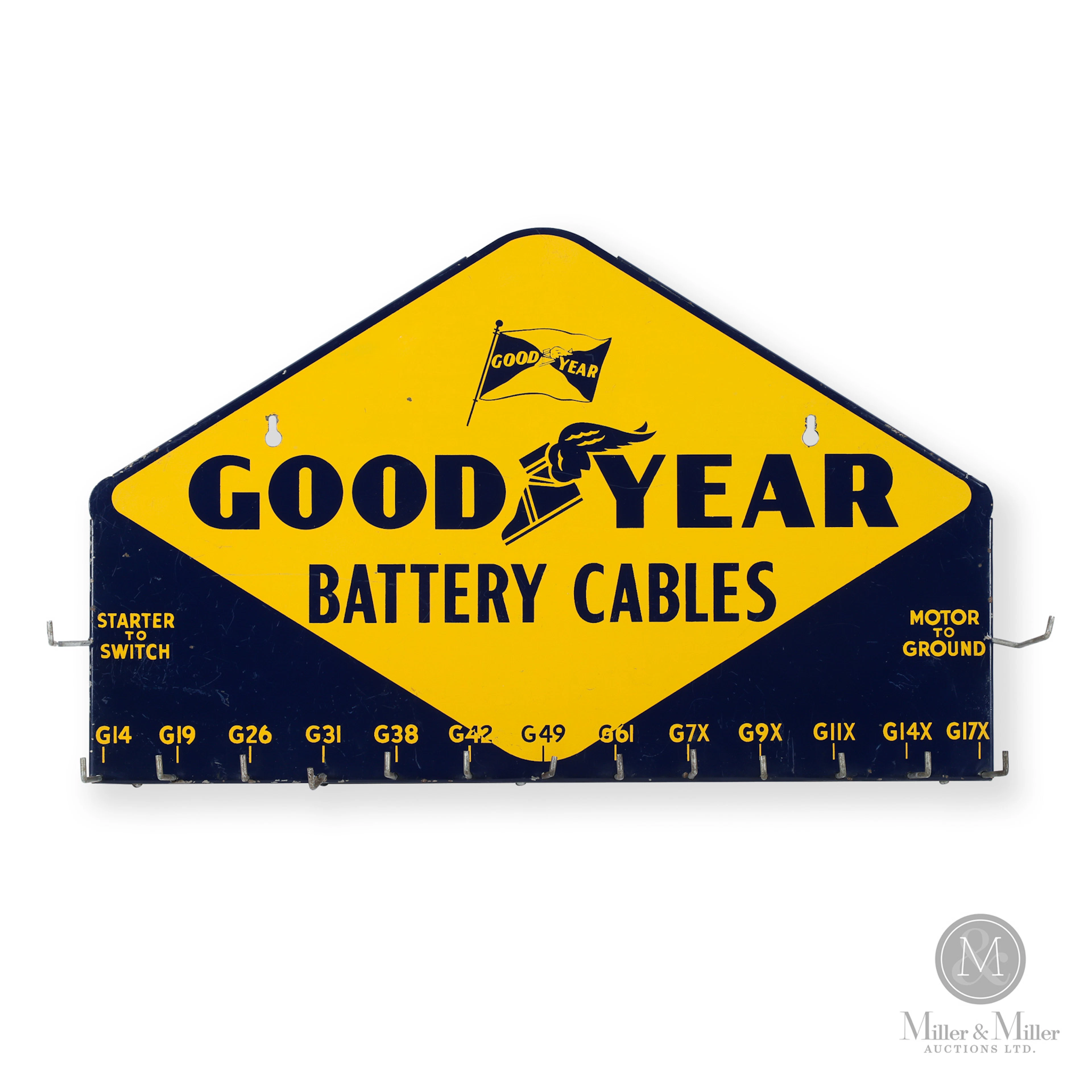 Goodyear Battery Cables Rack Sign