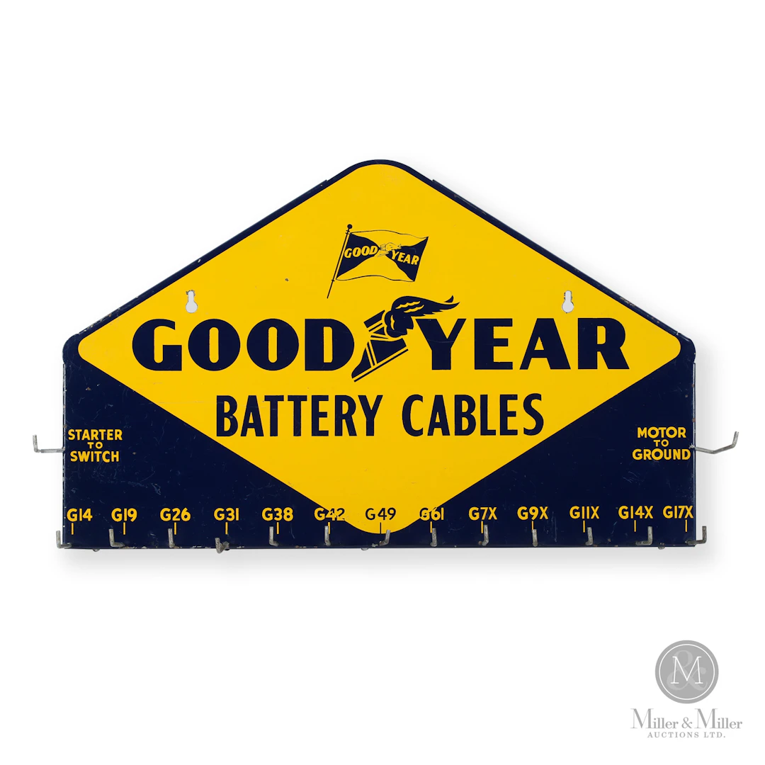 Goodyear Battery Cables Rack Sign