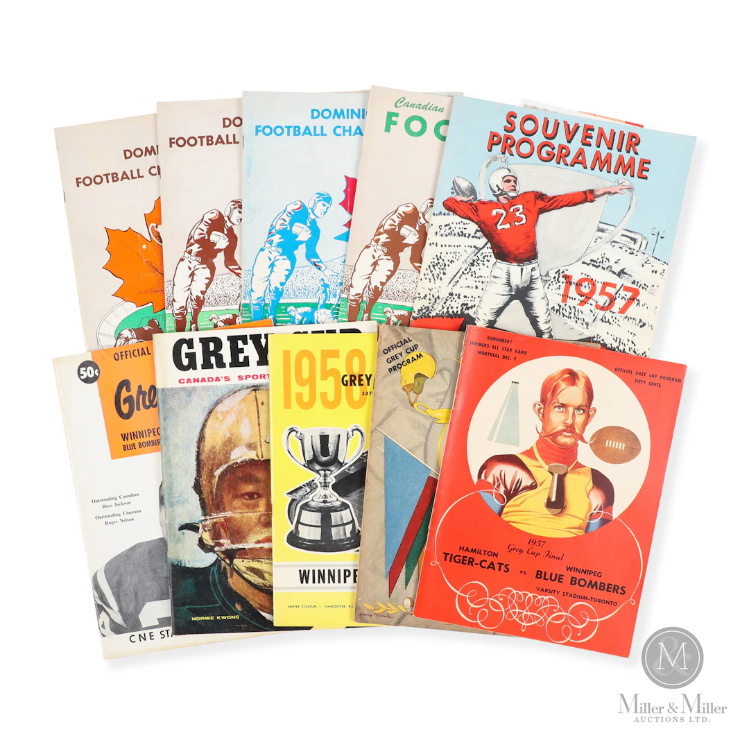 1949-59 CFL Grey Cup Programs (10)