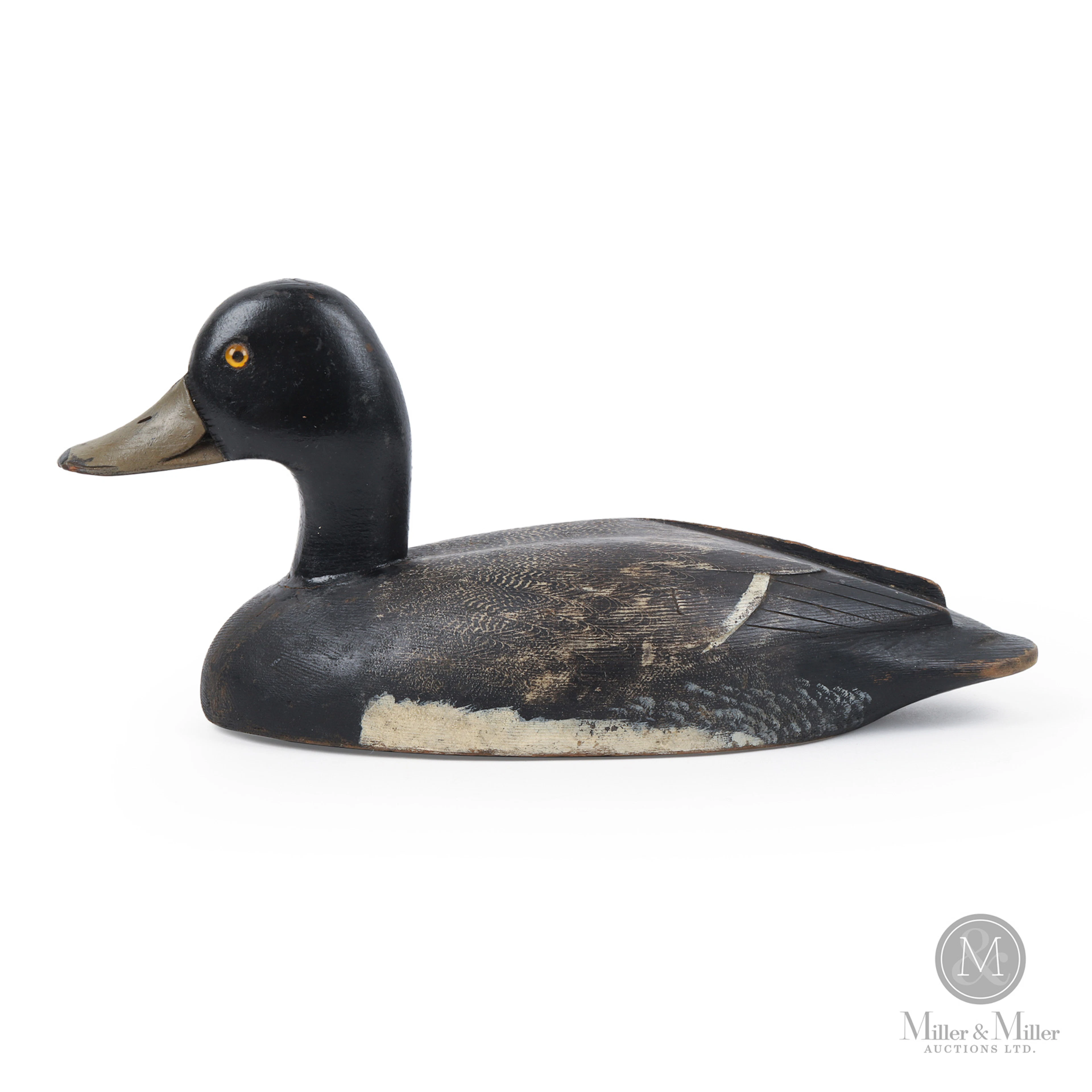 Early D. W. "Davey" Nichol Bluebill Decoy