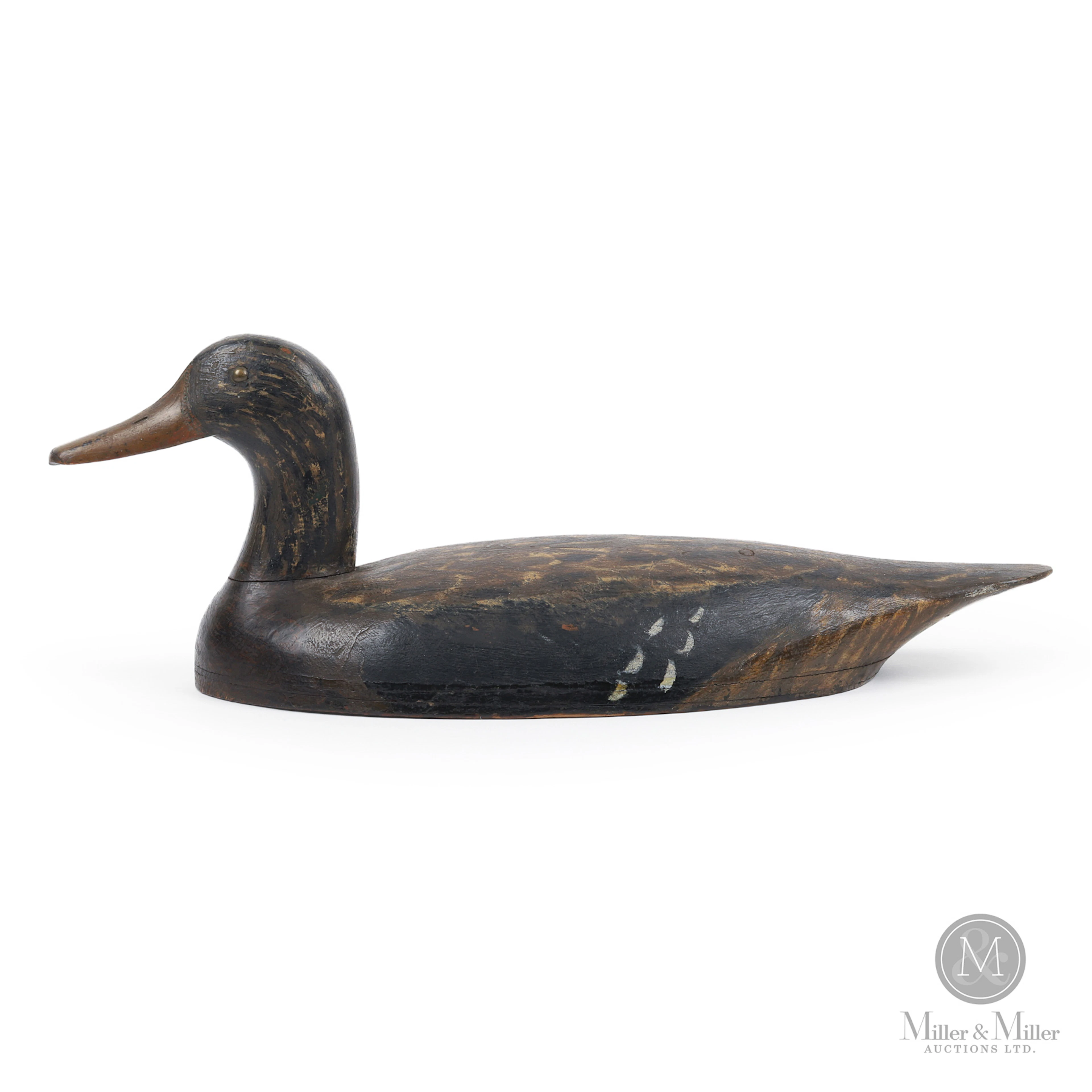 Unknown Hollow Mallard Hen Decoy with a Manitoba/Longpoint Relationship