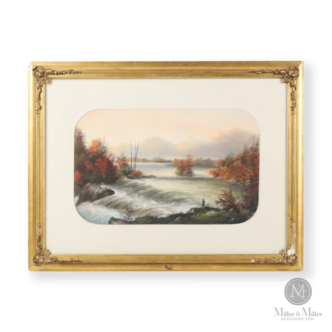 “Grand Falls Nameauken River, C.W.” — A.W. Holdstock