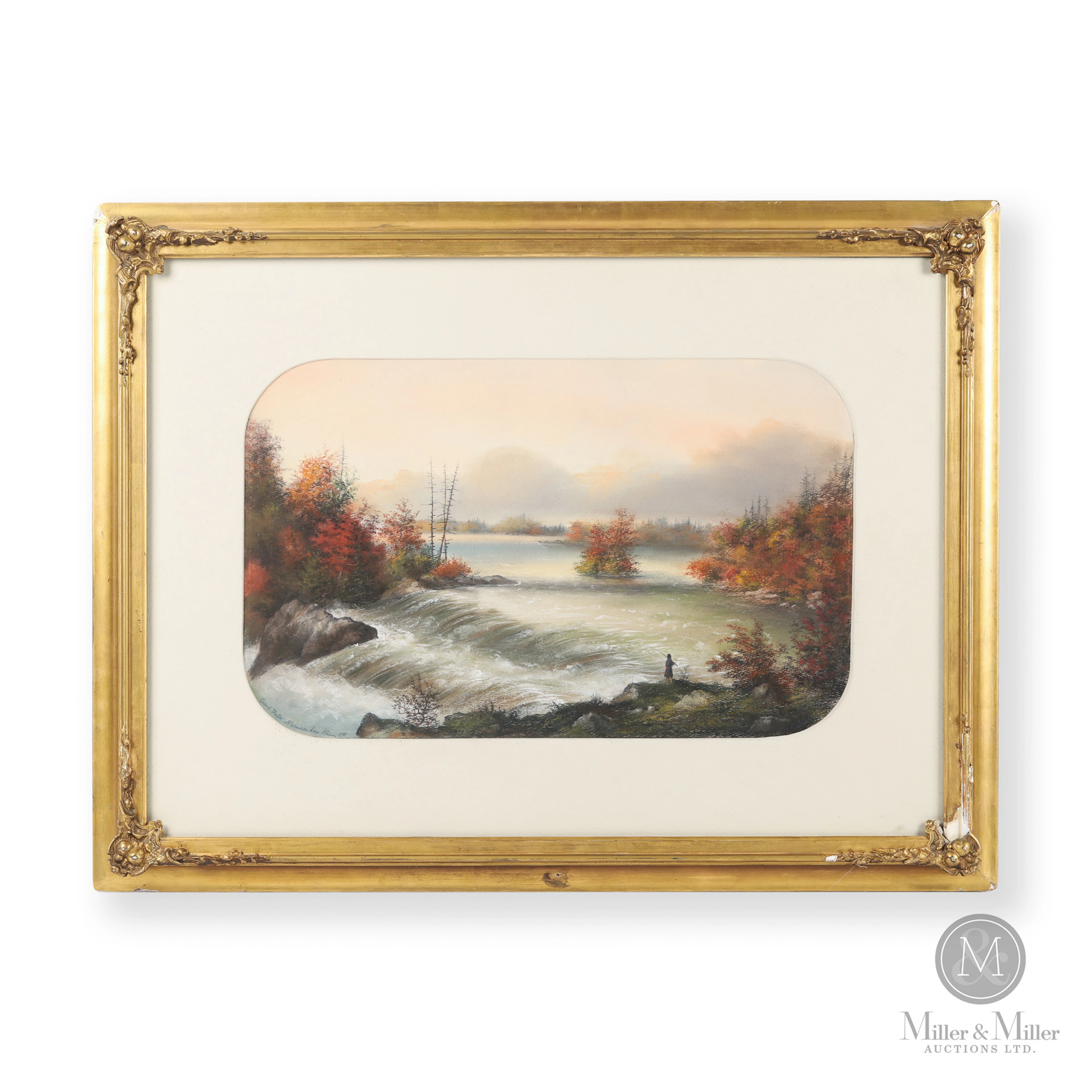 “Grand Falls Nameauken River, C.W.” — A.W. Holdstock