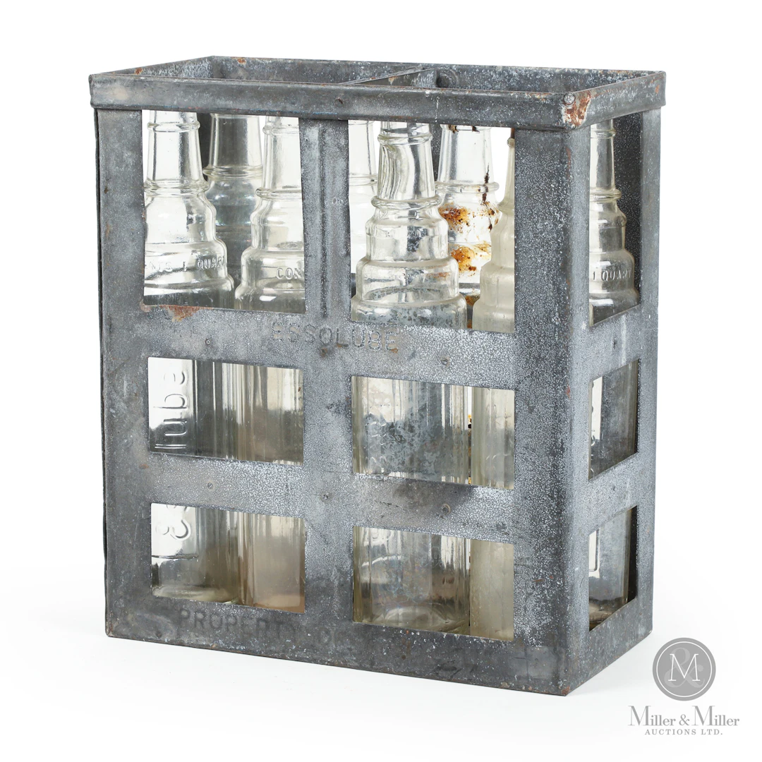 Essolube Oil Bottle US Quart Bottle Carrier