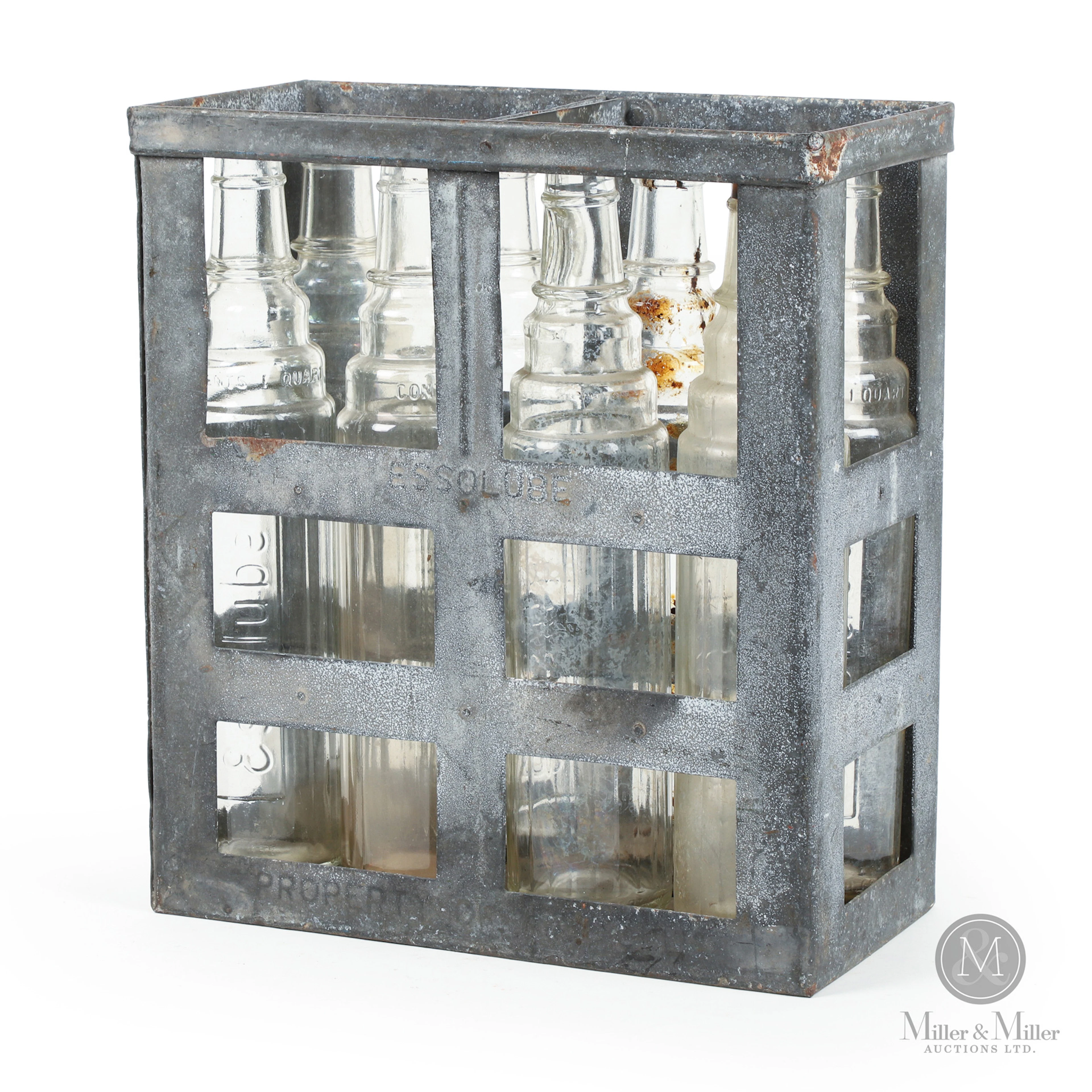 Essolube Oil Bottle US Quart Bottle Carrier
