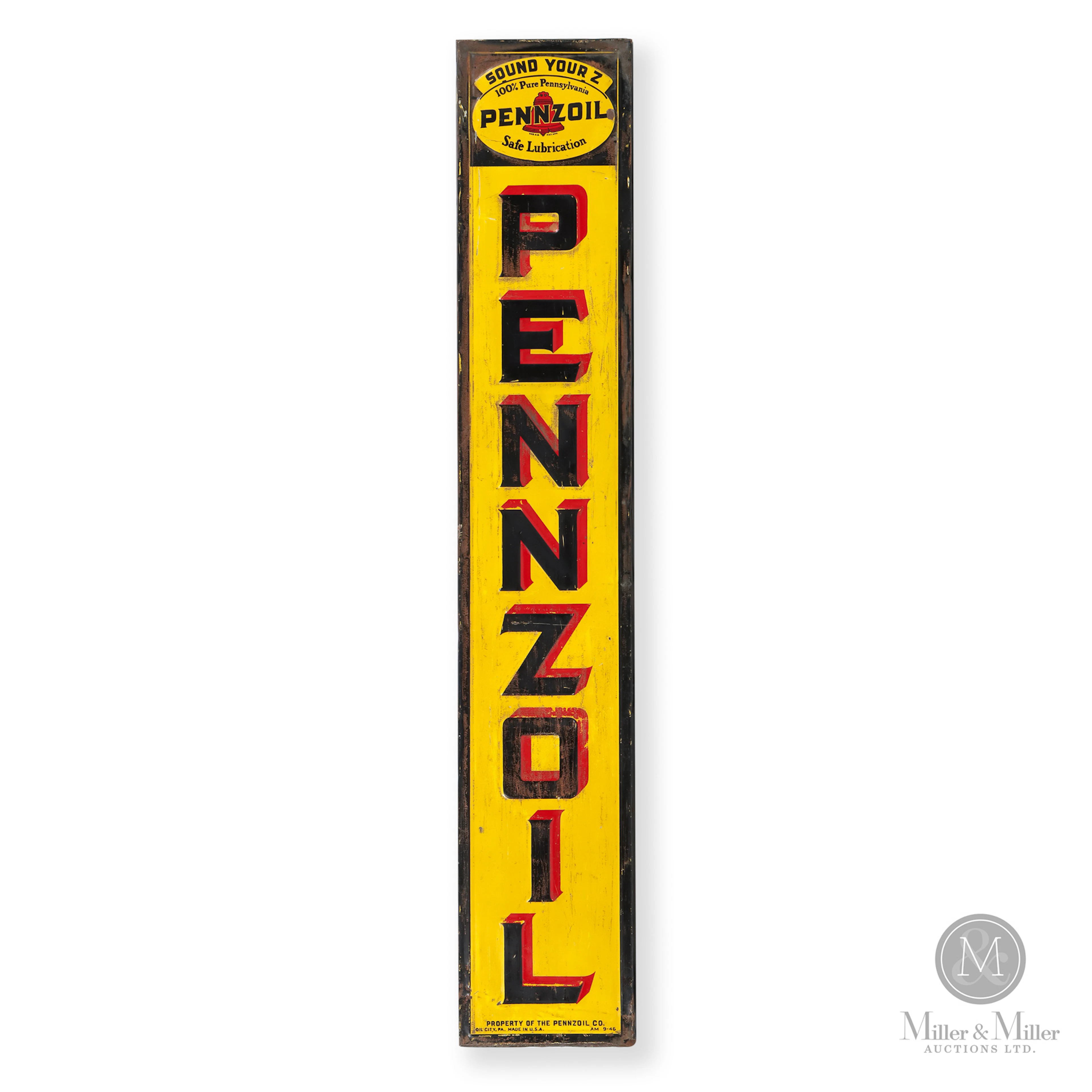 Pennzoil Motor Oil Sign