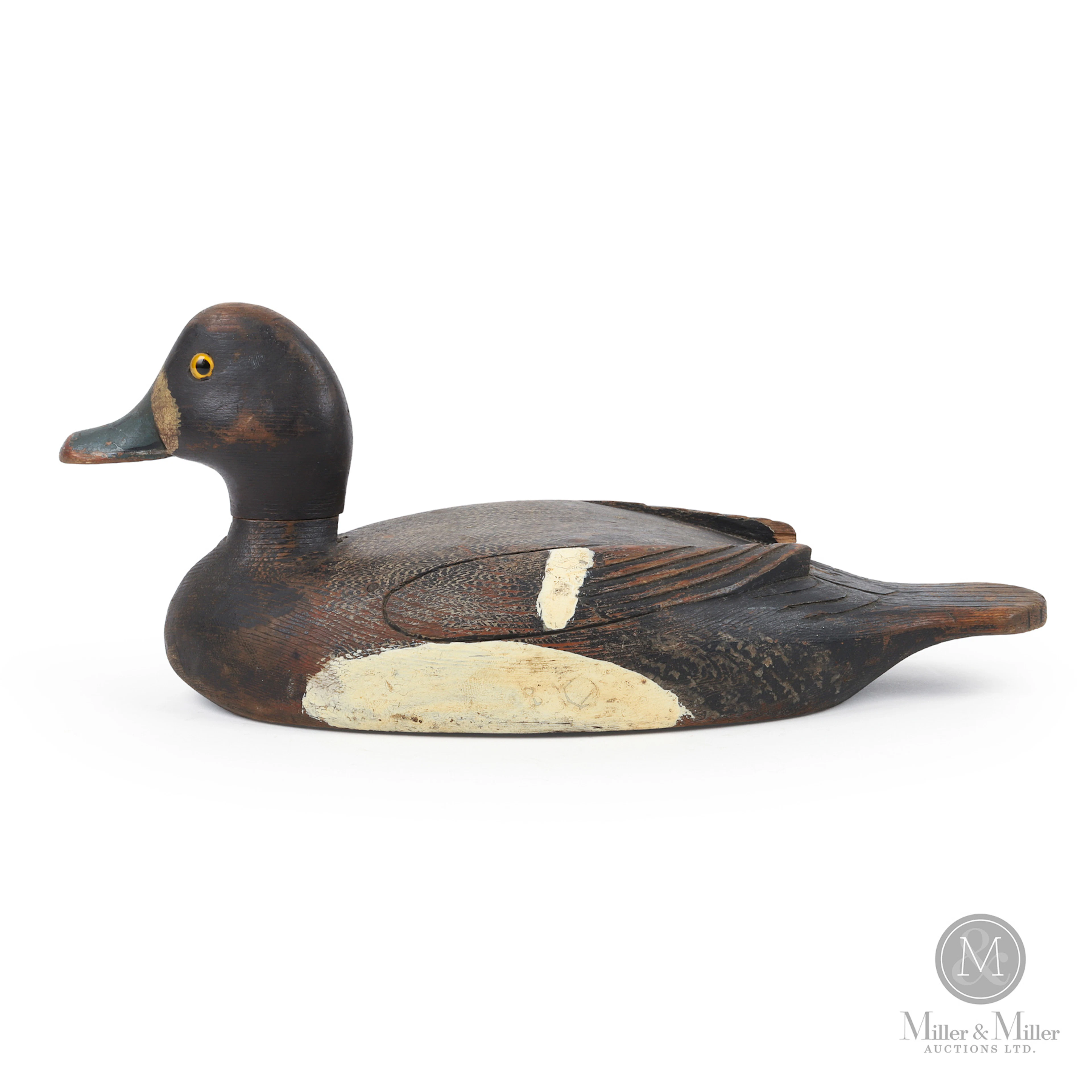 Early D. K. Nichol Bluebill Decoy